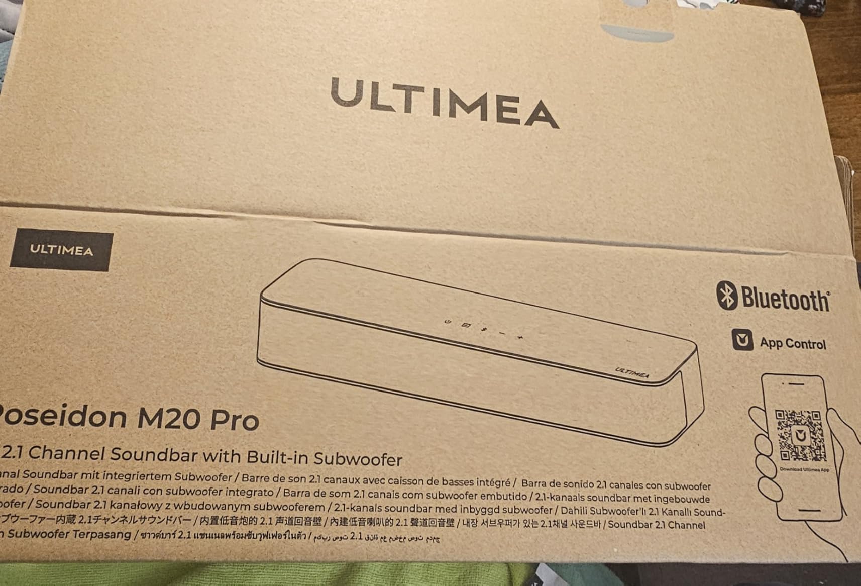 ULTIMEA 2.1ch Soundbar Built-in Subwoofer, Home Theater System, App Control customer photo 1