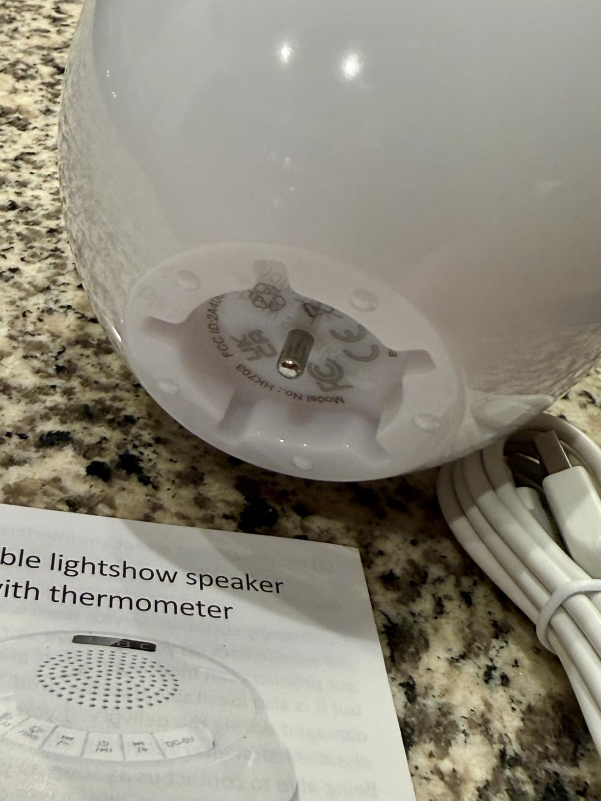 AearKing 3in1 Floating Pool Speaker with Digital Pool Thermometer & Lights customer photo 1