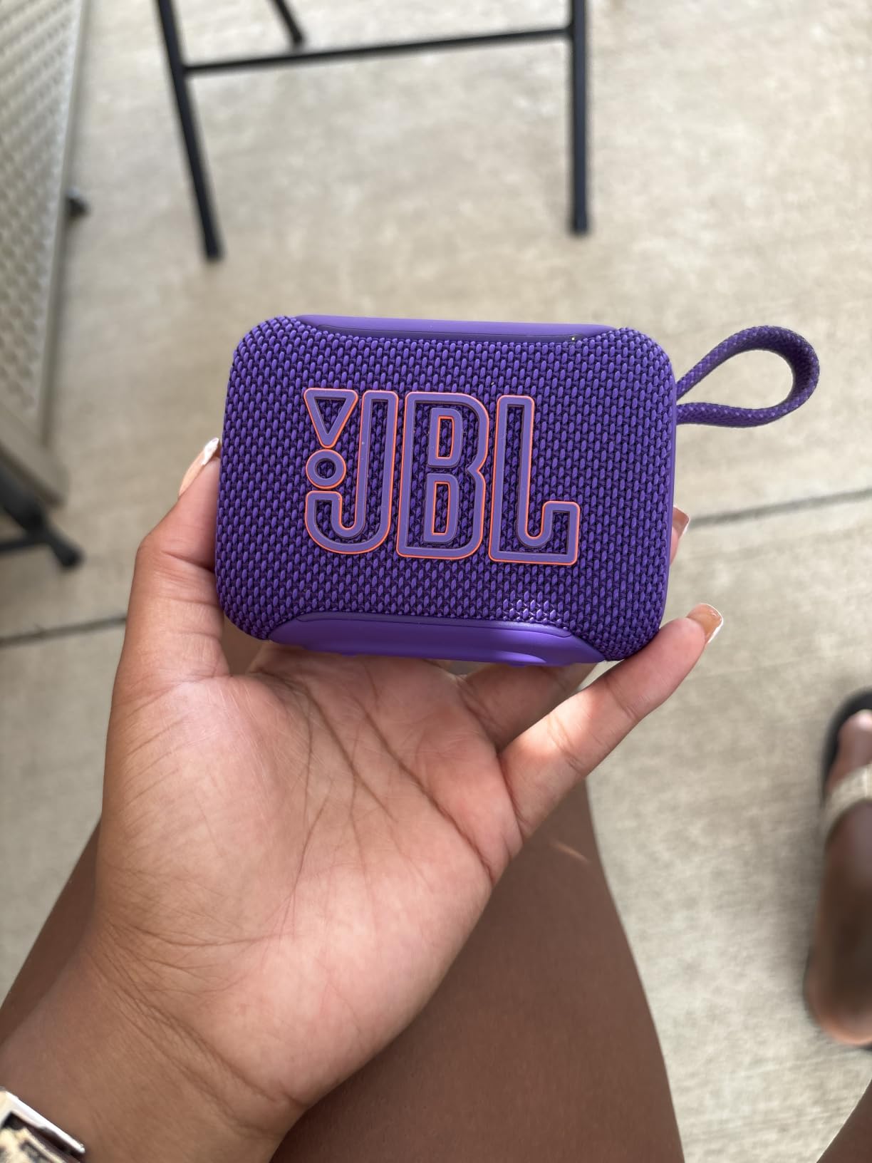 JBL Go 5 Portable Bluetooth Speaker, Waterproof and Dustproof - Blue customer photo 1