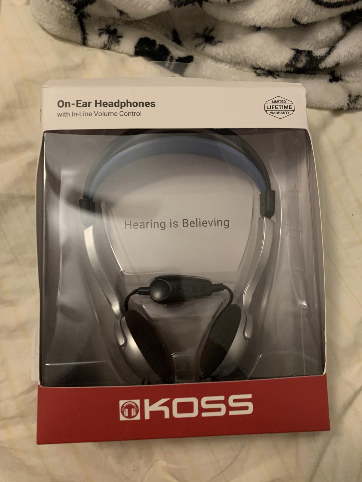 Koss KTXPro1 Titanium 90s Style On-Ear Headphones, Clear, Volume Control | Retro Style, Wired 3.5mm Plug, 60 ohm Dynamic Drivers customer photo 2