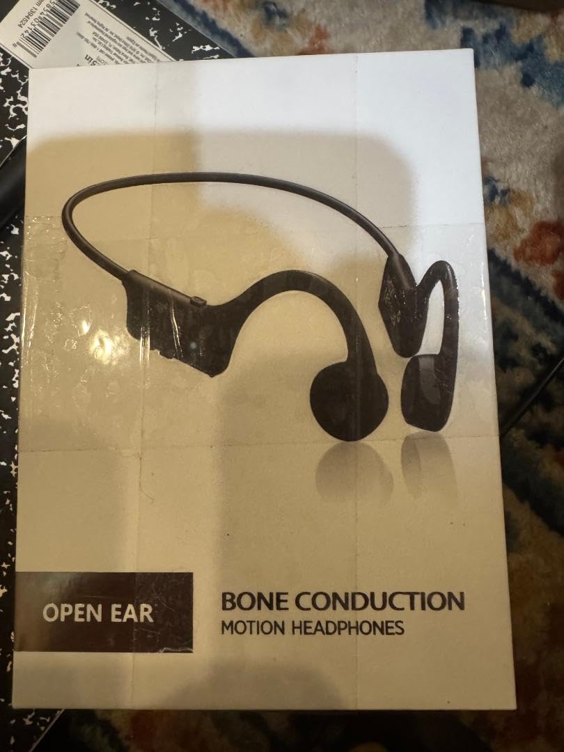 Bone Conduction Headphones, Open Ear Bluetooth 5.4 Sports Headphones with Mic, 12H Playtime Sweat Resistant Running Workout Headphones for Cycling, Gym, Hiking, Glasses Wearers customer photo 1