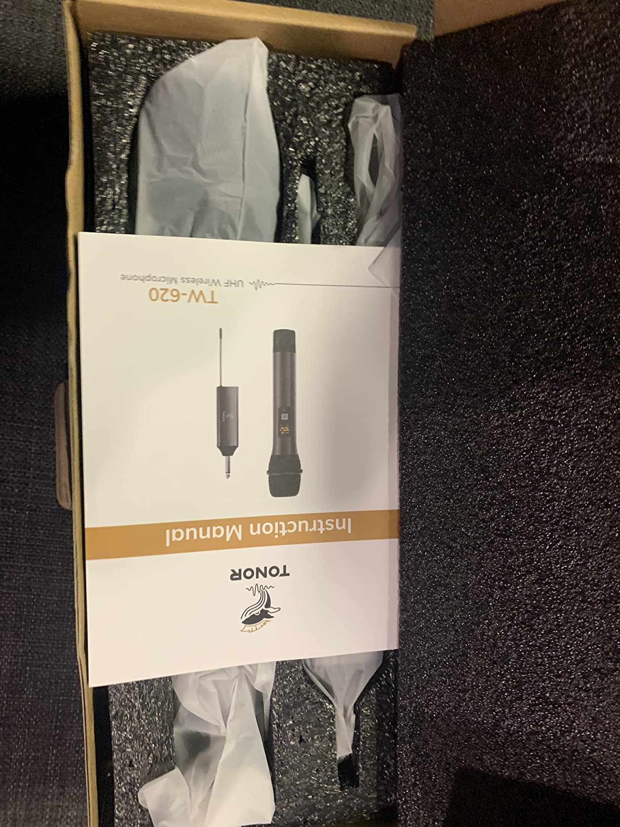 TONOR 2.4G Dual Wireless Microphones, Rechargeable Handheld Mic TW-220 | Cordless Microphones System with Receiver, Karaoke Mics for Singing, Home Party, Birthday, Church, Speech 50ft / 15 m Range customer photo 2
