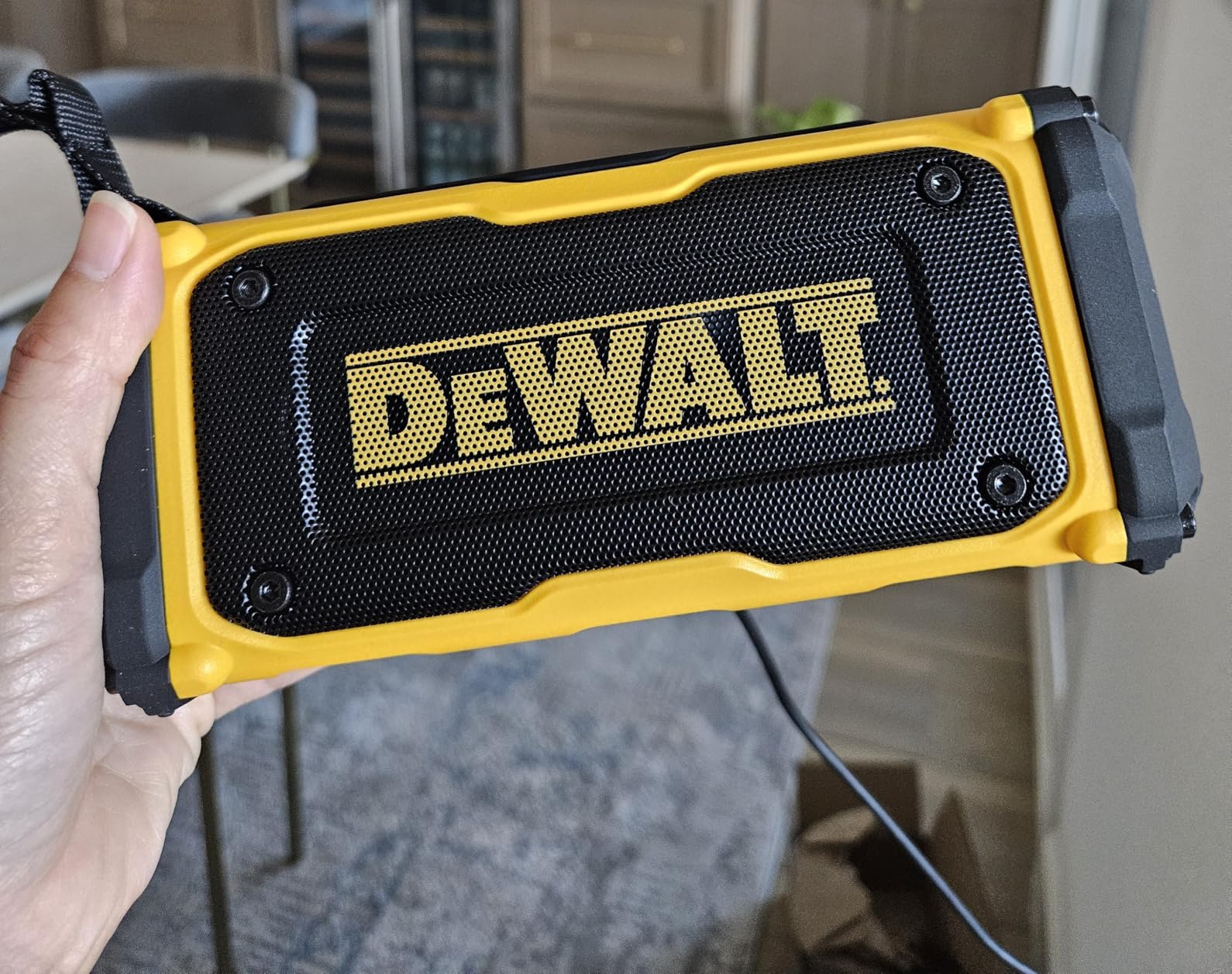 DEWALT Heavy Duty Magnetic ToughSound Pro Bluetooth Speaker - 22W | Jobsite Portable Speaker w/Built-in Magnets, IP67 Dust & Waterproof, 14H Runtime, Auracast Multi-Speaker Linking & EQ Modes customer photo 2