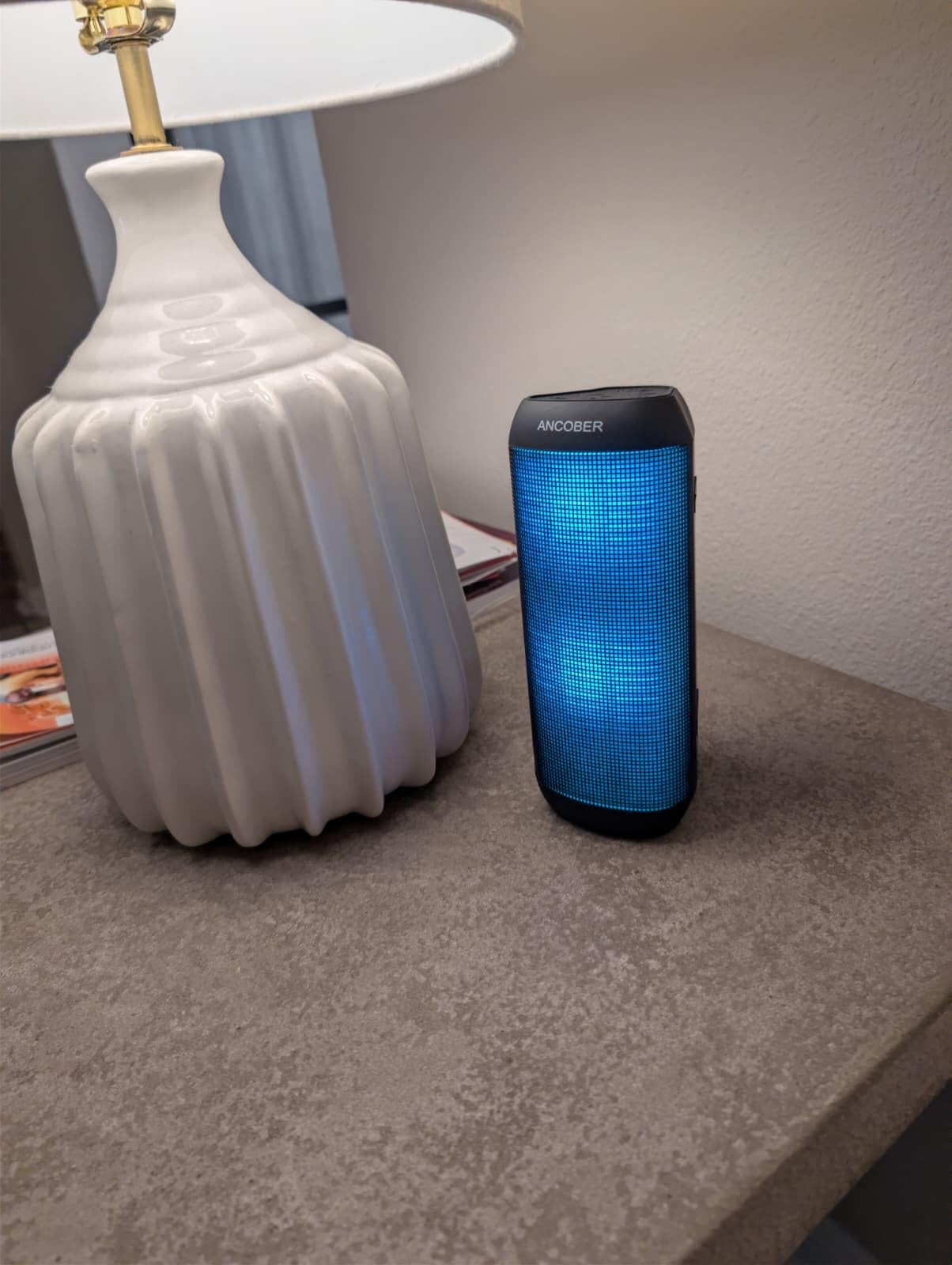 Bluetooth Speaker, Portable Wireless, 20W HD Stereo Loud Sound, 8 Modes LED Light Show, 30H Playtime, IPX4 Waterproof, TWS Pairing, Built-in Mic, BT5.3, for Outdoor, Party, Travel, Home, Ideal Gifts customer photo 1