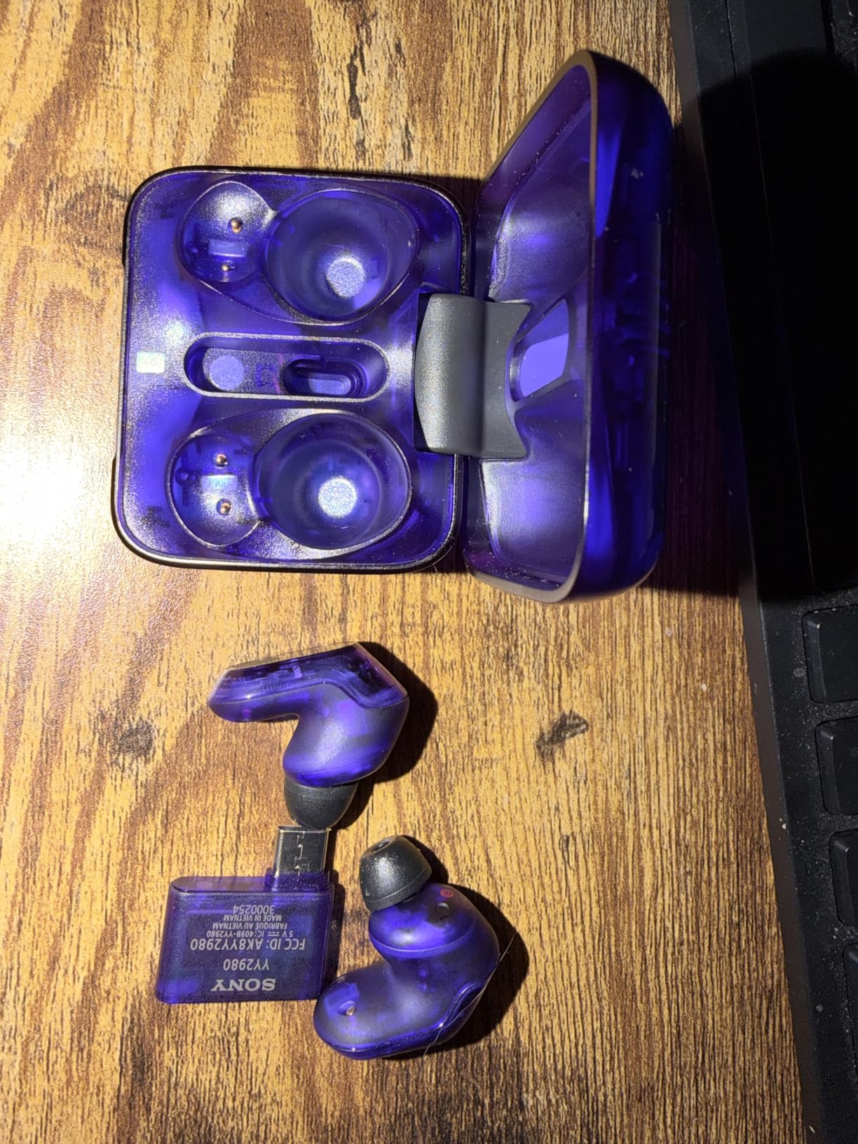 Sony INZONE Buds Wireless Noise Cancelling Gaming Earbuds, Glass Purple customer photo 2