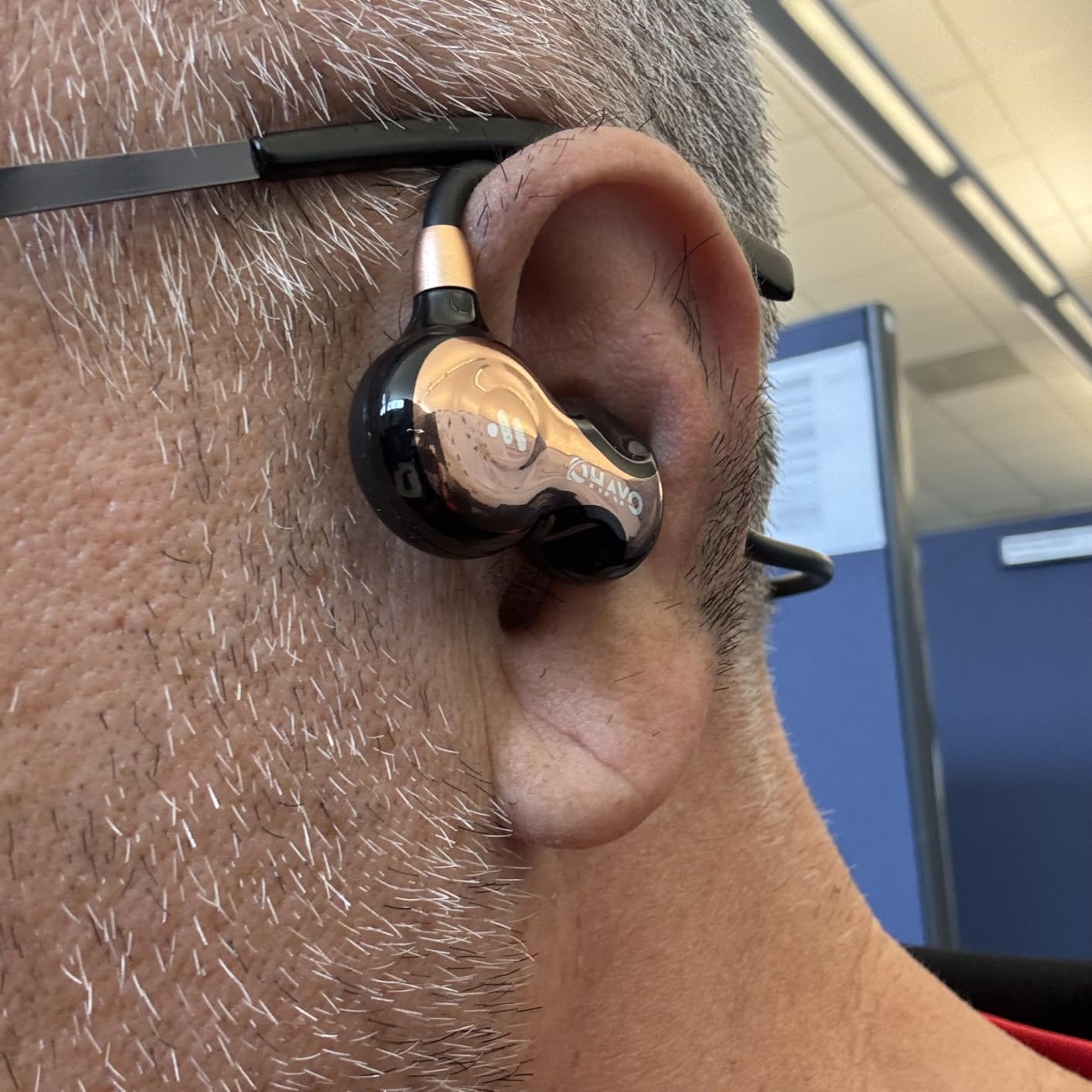 OHAYO Open Ear Headphones, Bluetooth 6.0 Air Conduction Sports Earbuds, 19g customer photo 2