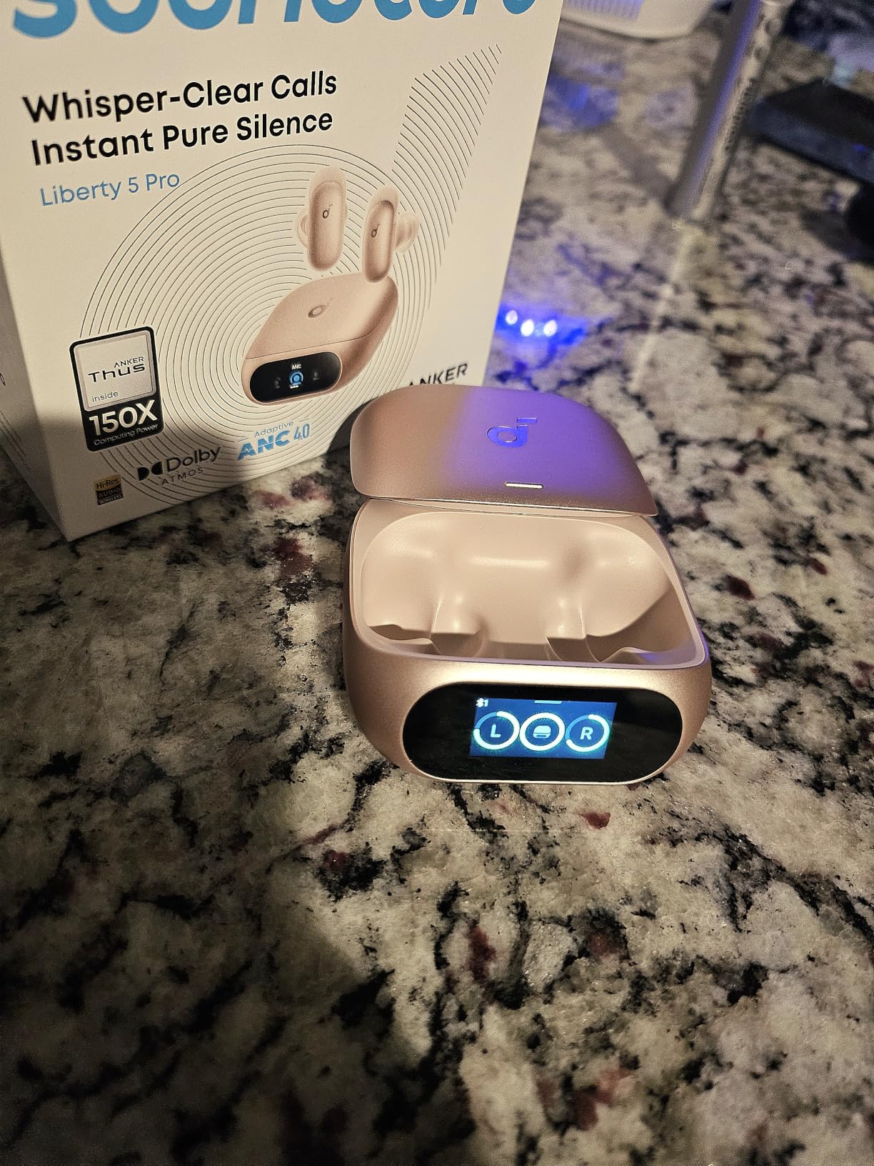Soundcore Liberty 5 Pro by Anker Noise Cancelling Wireless Earbuds | Anker Thus AI Chip delivers Guinness World Records-certified call quality for crystal-clear calls in noisy environments customer photo 1