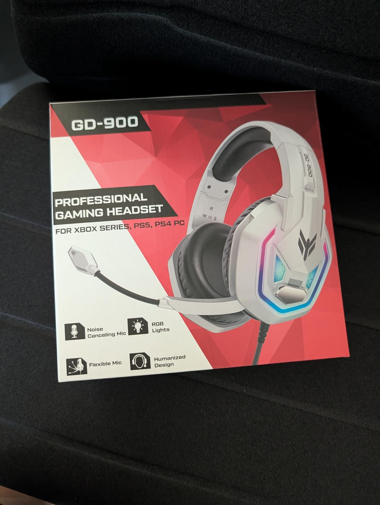 Gaming Headset for Xbox Series X|S, Xbox One, PS5, PS4, PC, Switch, Mac - 7.1 Surround Sound, RGB, Flip Noise Canceling Mic customer photo 1