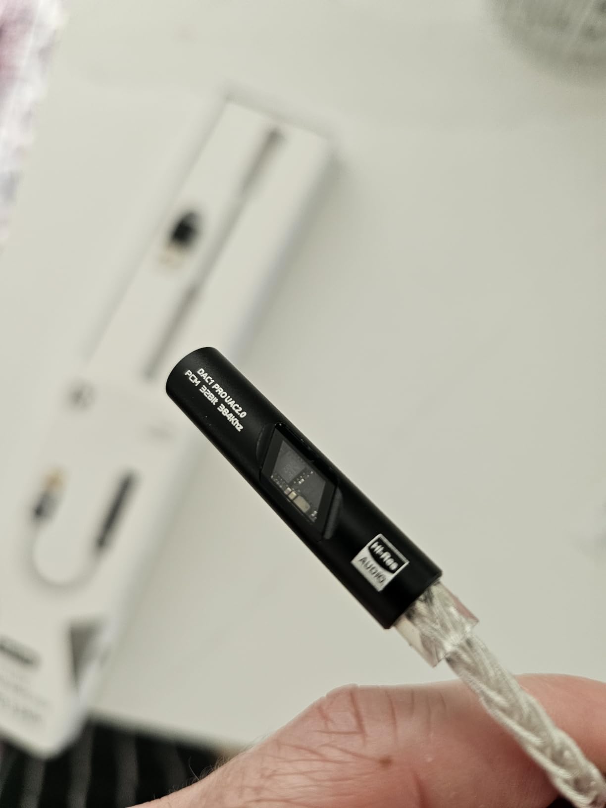 USB C to 3.5mm Audio Adapter with DAC for iPhone, Samsung & iPad | Headphone Amp | HiFi 32Bit/384kHz | 8-Core Silver-Plated Cable customer photo 1