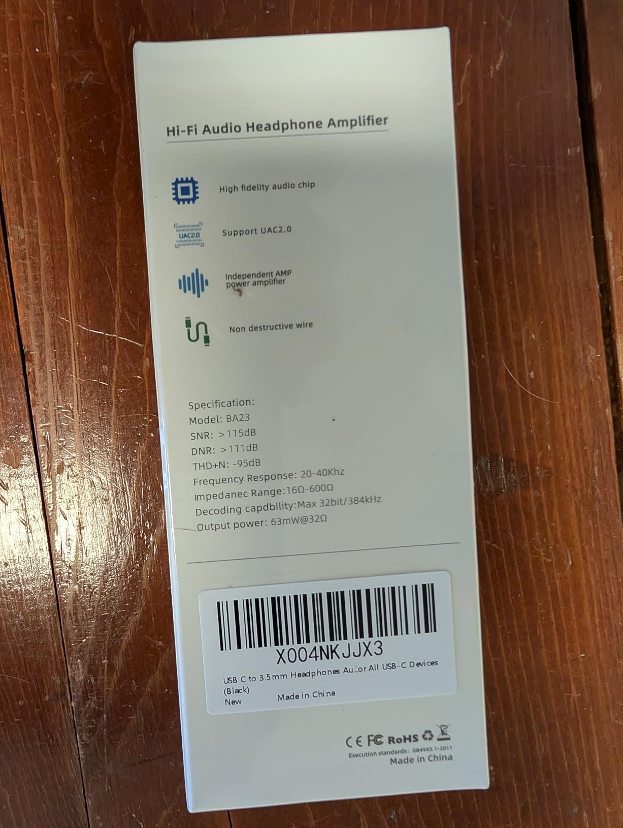BA36 USB C DAC with CS43131+SGM8262 HiFi Chip Headphone Amplifier customer photo 2