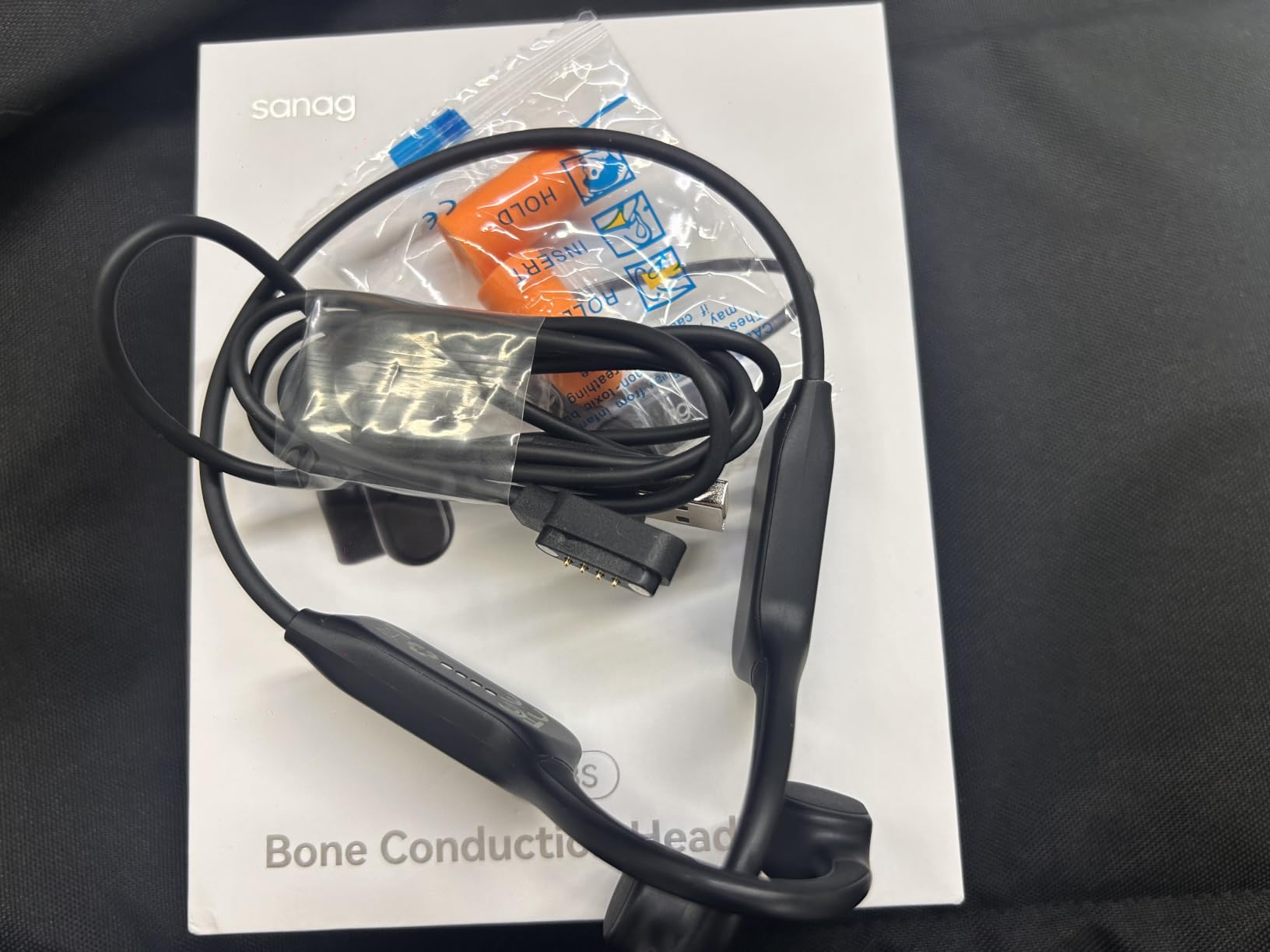 Sanag Swimming Bone Conduction Headphones Earbuds IPX8 Waterproof Underwater 8H Playtime Wireless Bluetooth Earphones with 32GB MP3 for Running Cycling Sport, Blue customer photo 1