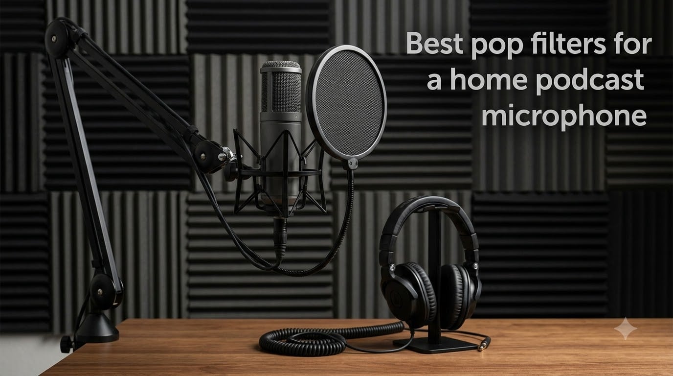 Best pop filters for a home podcast microphone