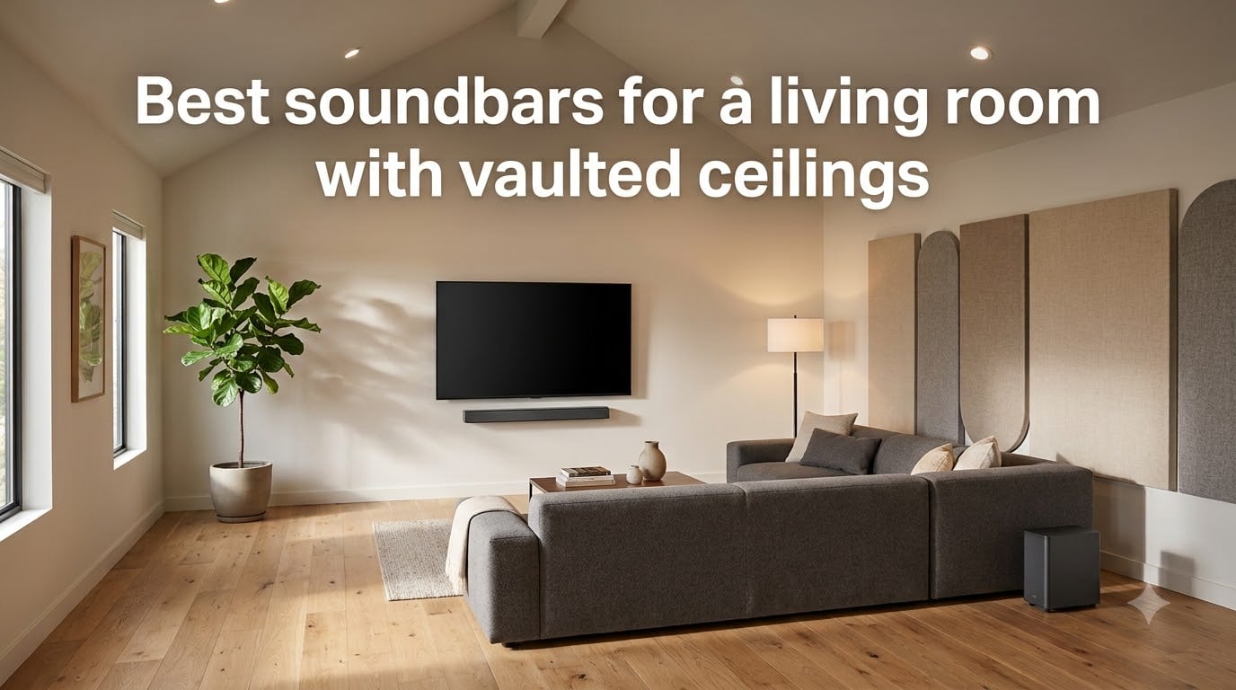 Best soundbars for a living room with vaulted ceilings