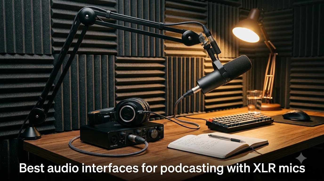 Best audio interfaces for podcasting with XLR mics