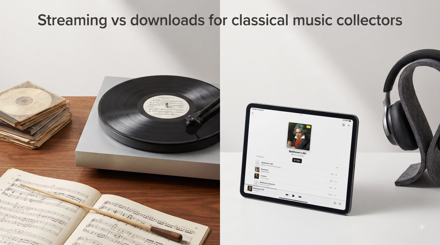 Streaming vs downloads for classical music collectors