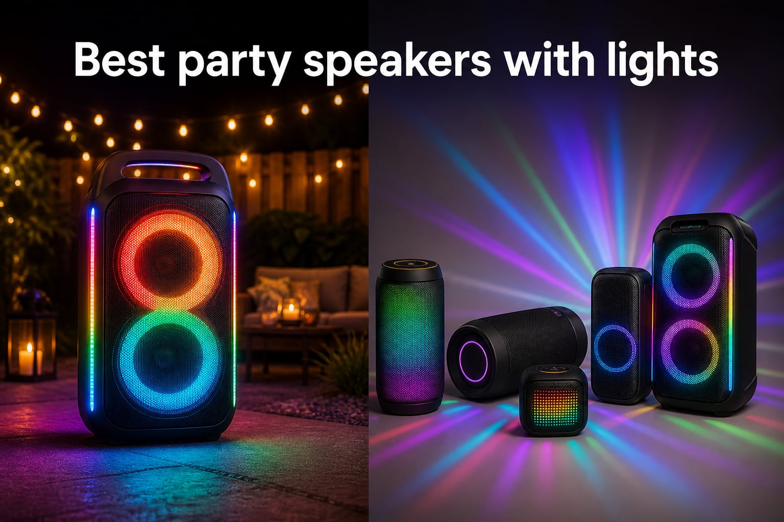 Best party speakers with lights