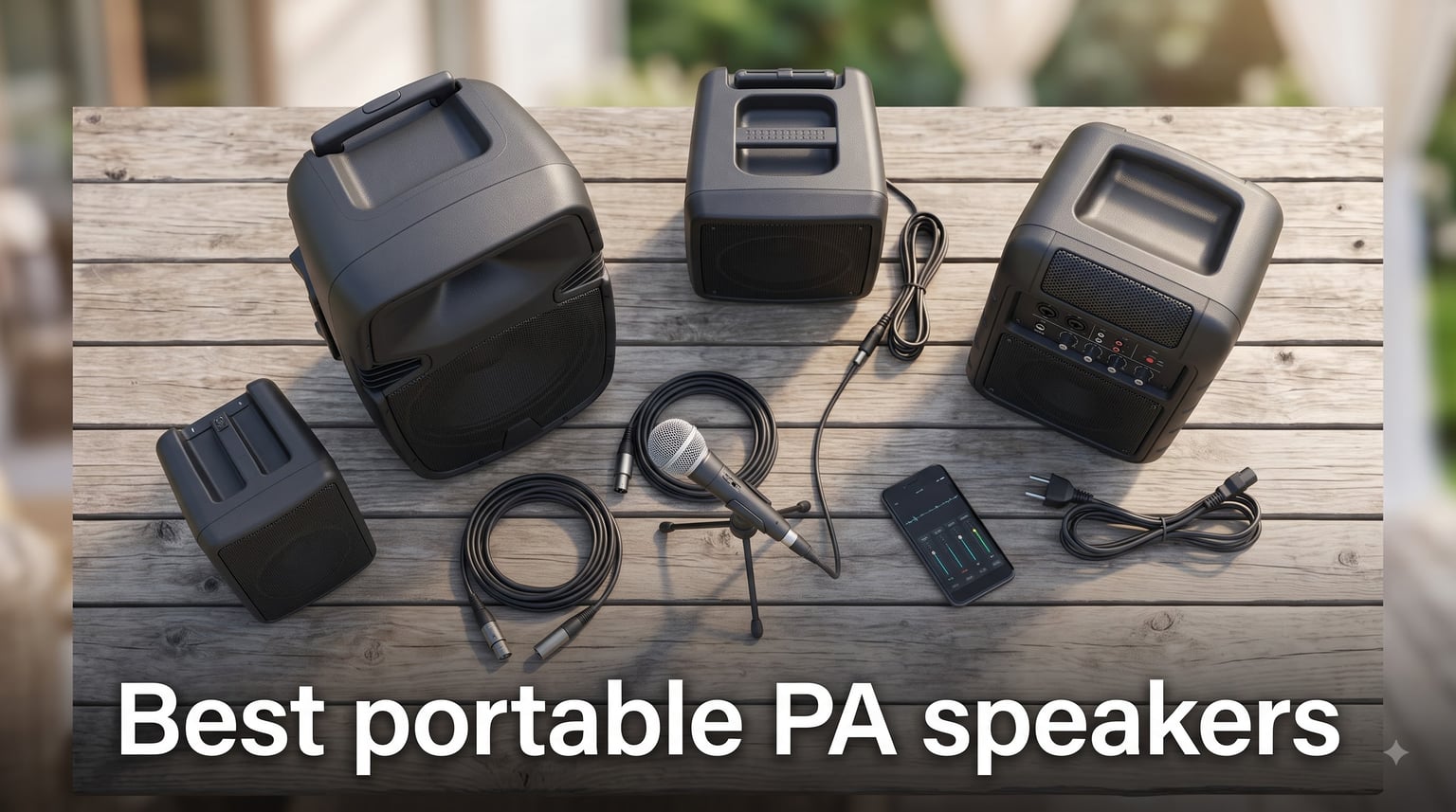 Best portable PA speakers