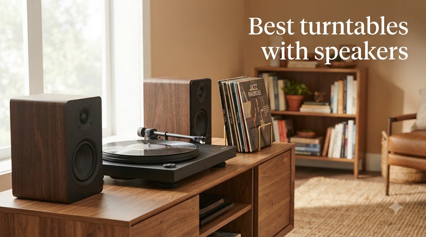Best turntables with speakers