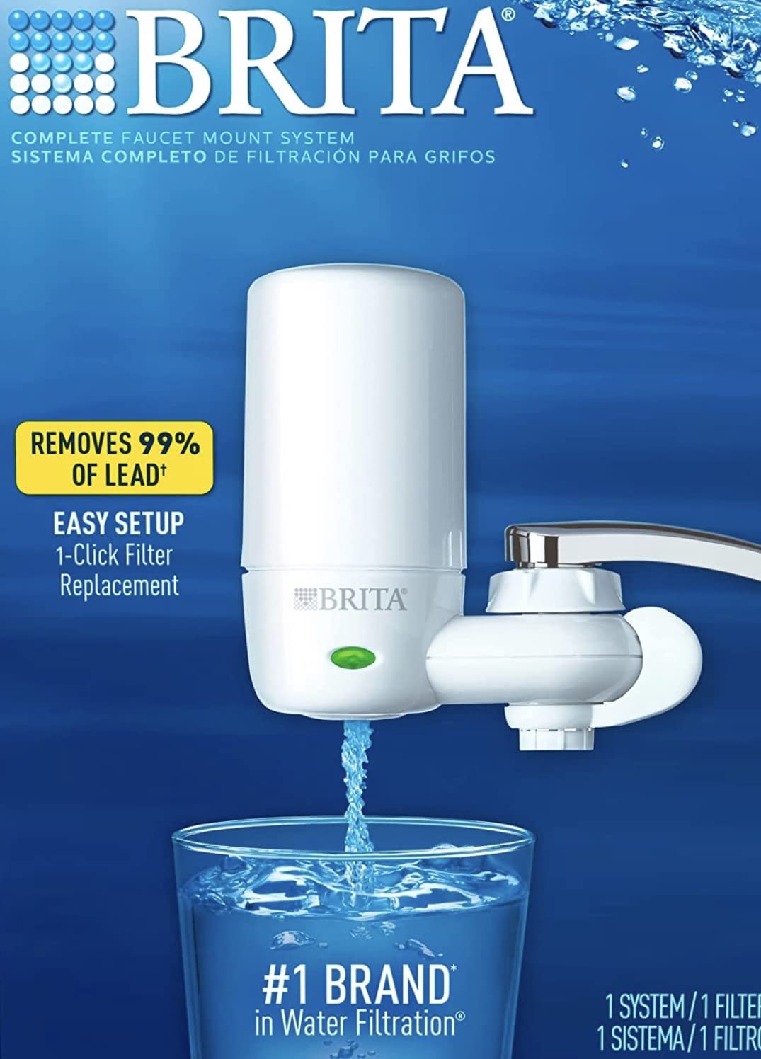 Brita Elite Advanced White Faucet Water Filter System, 1 Filter customer photo 1