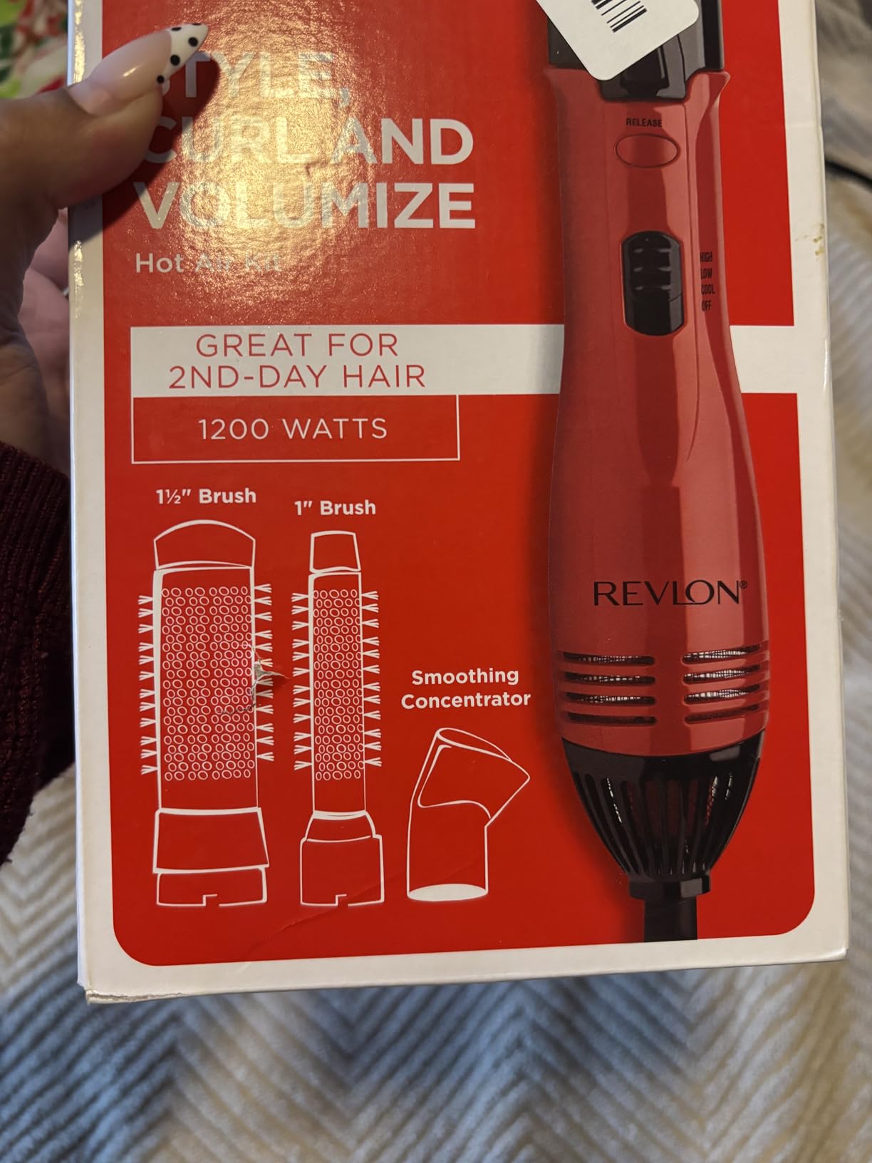 Revlon 1200W Perfect Style Hot Air Kit, 3 Piece Set customer photo 1