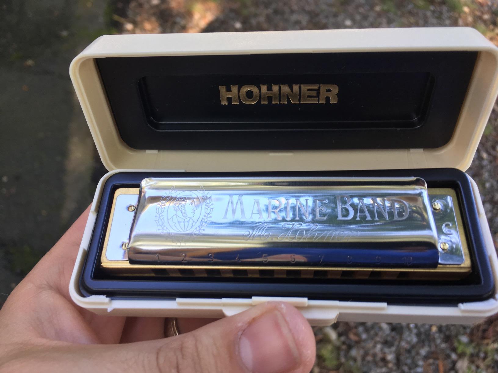Hohner Marine Band 1896bx C Harmonica, Key of C, 0.9mm Brass Reeds customer photo 1