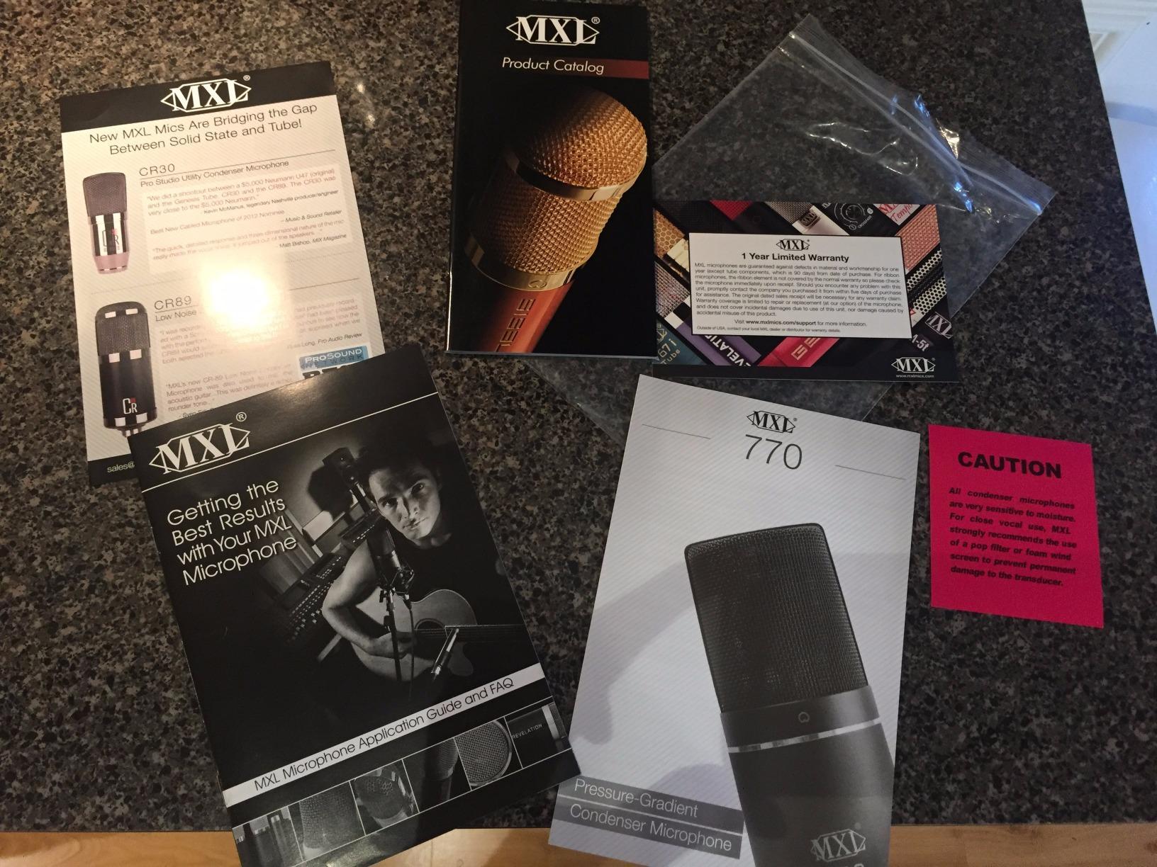 MXL 770 Condenser Microphone, Cardiod - Black customer photo 2