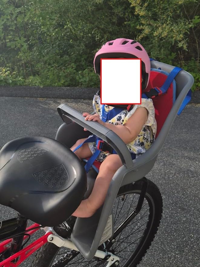 Bell Cocoon 300 Rear Mount Child Bike Seat — 5-Point Harness, Spoke Guard, Fits 26–27 in Bikes, Up to 40 lbs, Ages 1+ customer photo 1