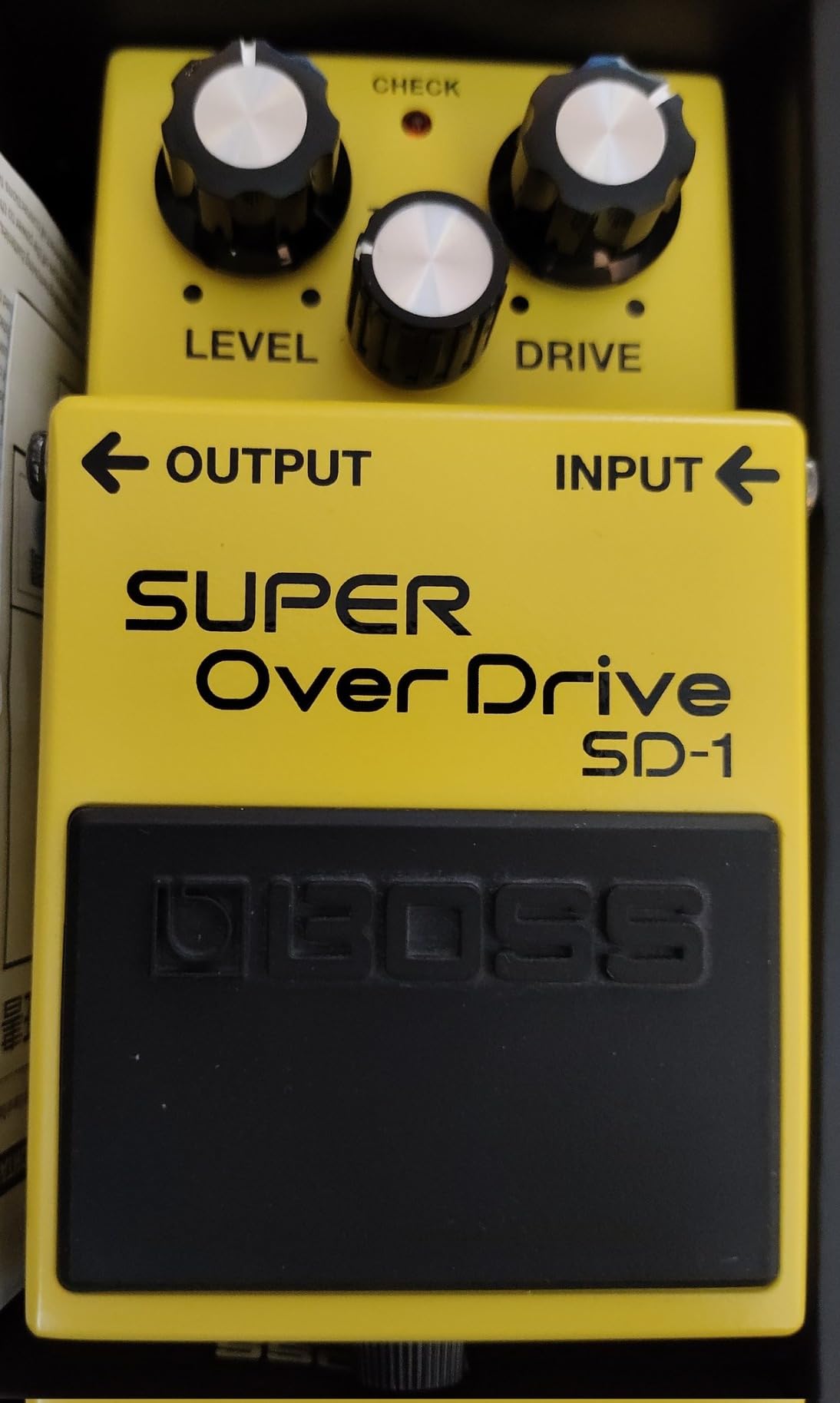 BOSS SD-1 SUPER Overdrive Compact Overdrive Pedal customer photo 1