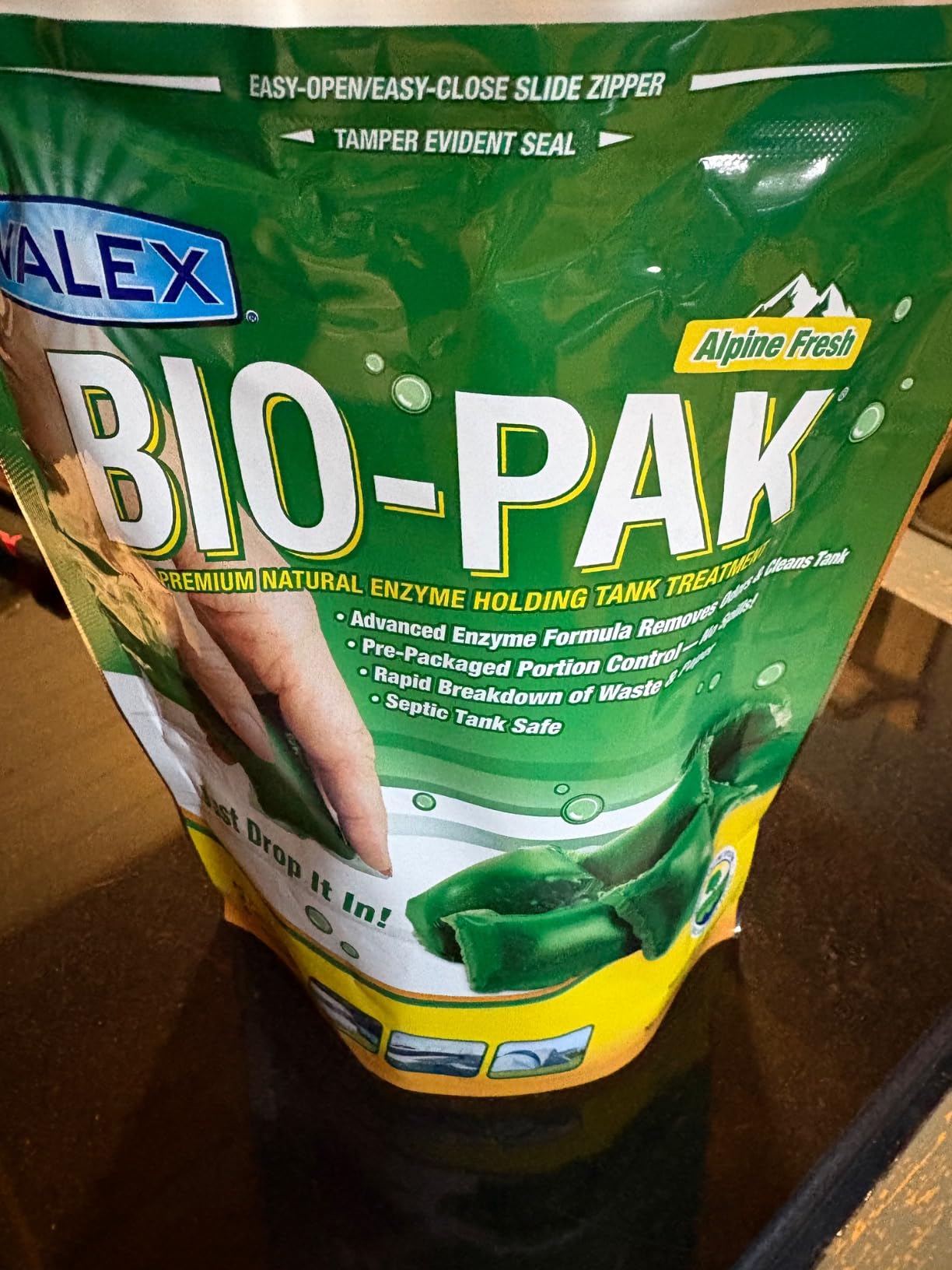 Walex Bio-Pak RV Black Tank Treatment Drop-Ins – Liquifies Waste - 10-Pk customer photo 2