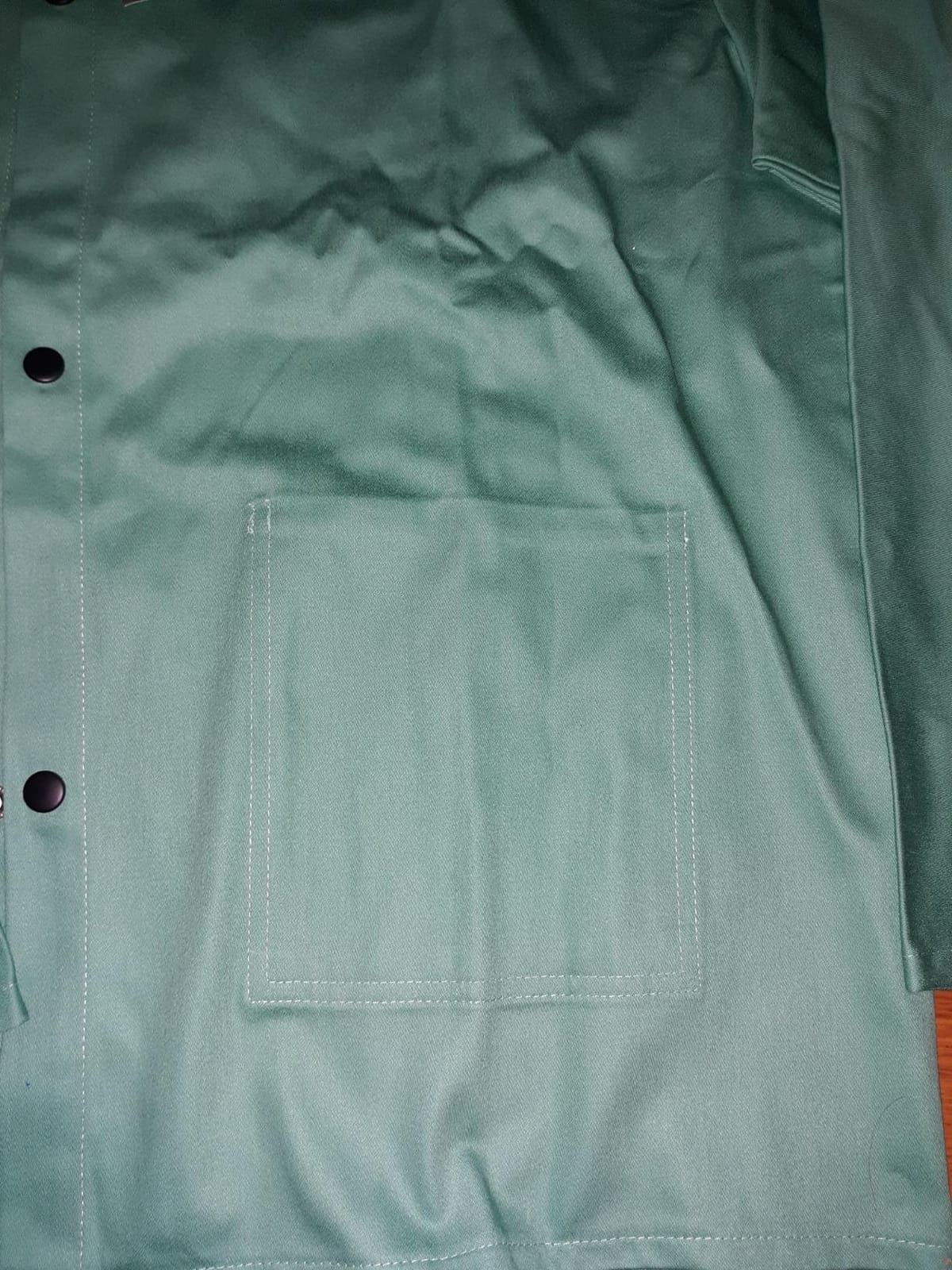 Ironcat FR Treated Cotton Sateen Jacket, 9 oz., Anodized Snaps, Interior Pocket, Pop-up Welders Collar, Scribe Pocket customer photo 2