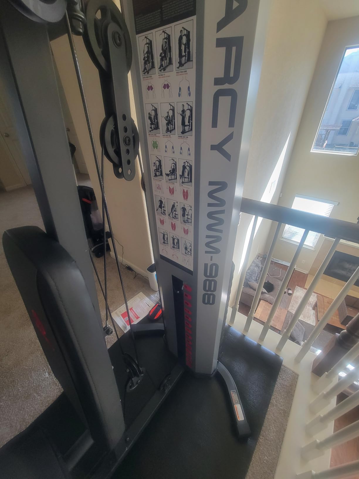 Marcy MWM-988 Multifunction Steel Home Gym 150lb Weight Stack Machine customer photo 1