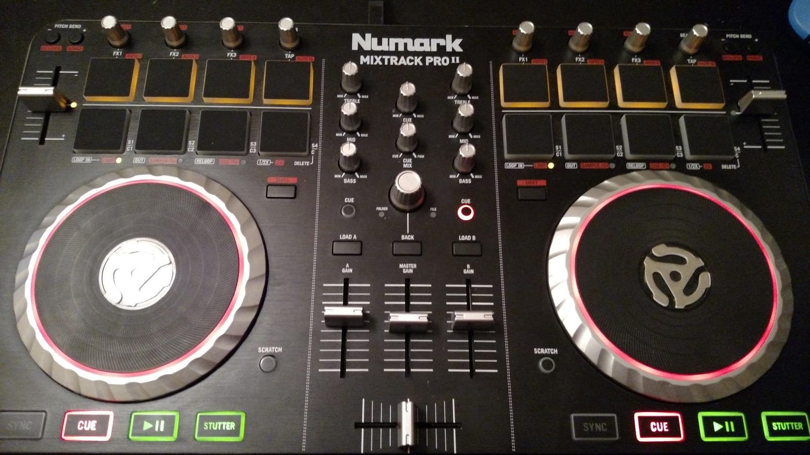 Numark Mixtrack Pro II USB DJ Controller with Integrated Audio Interface and Trigger Pads customer photo 2