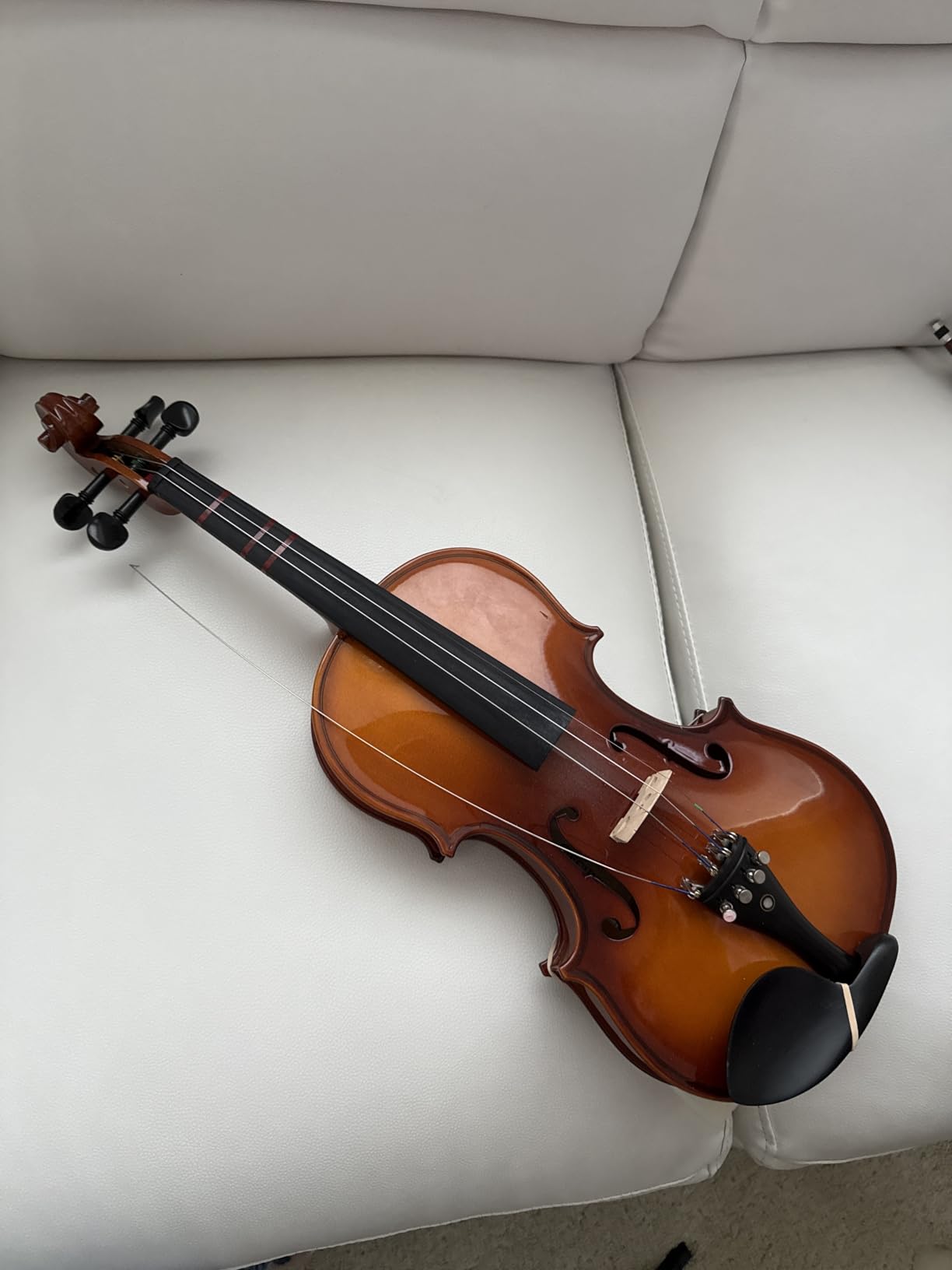 Cecilio 3/4 Violin Solidwood Violin with Premium Strings, Bow, Rosin, Tuner, Shoulder Rest & Lesson Book – Ideal for Beginners customer photo 2