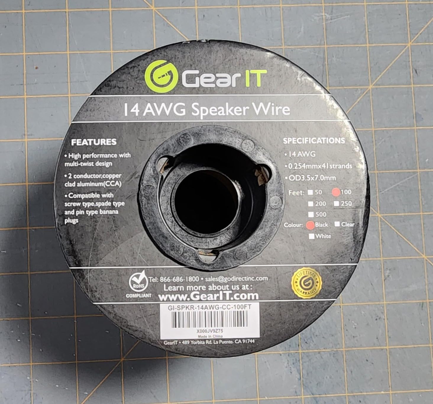 GEARit 14 Gauge Speaker Wire 100FT,14/2 Speaker Cable for Home & Car Audio customer photo 1