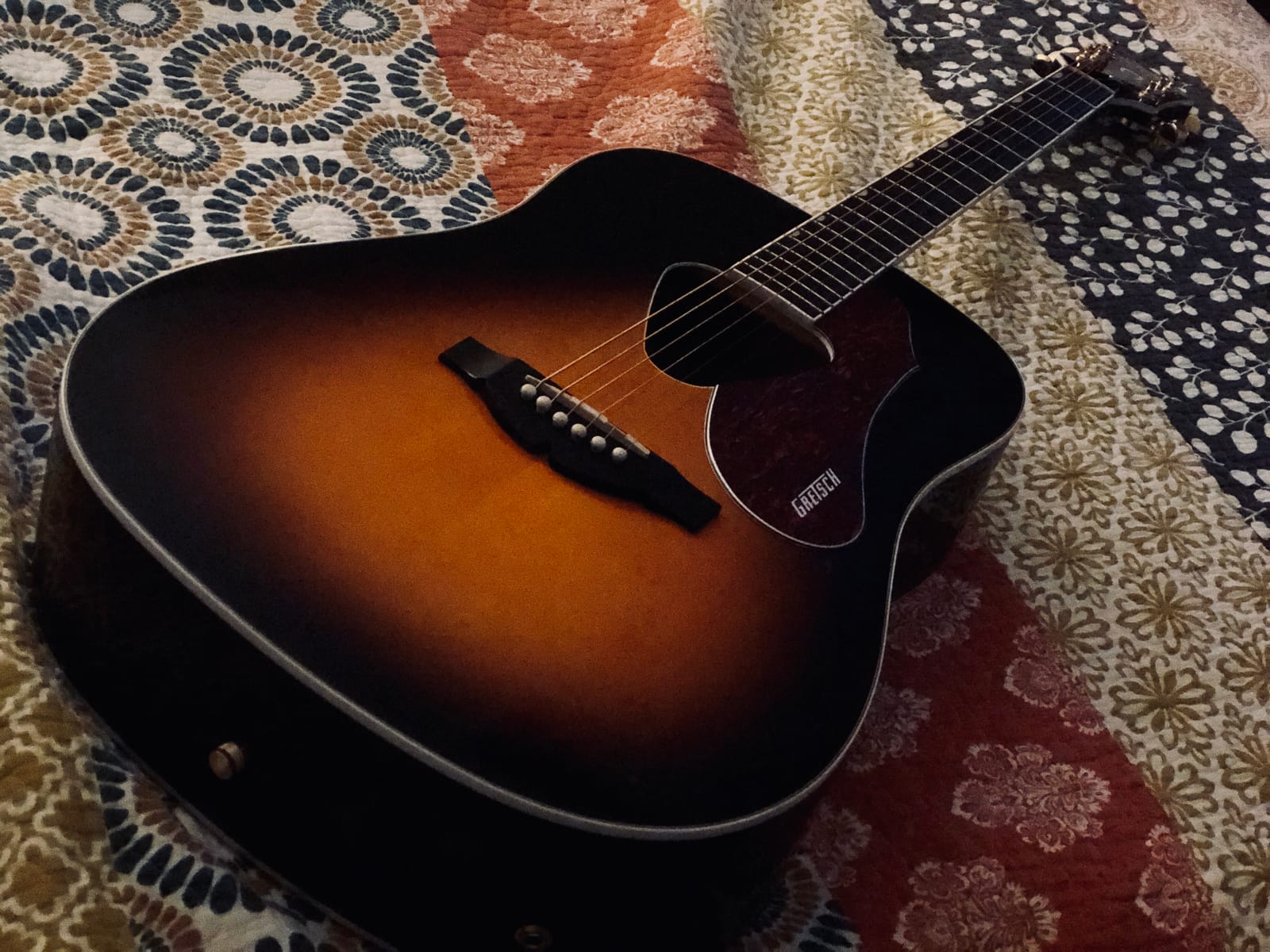 Gretsch G5024E Rancher DREADNOUGHT Acoustic Electric Guitar, Rosewood FRETBOARD, SUNB customer photo 1