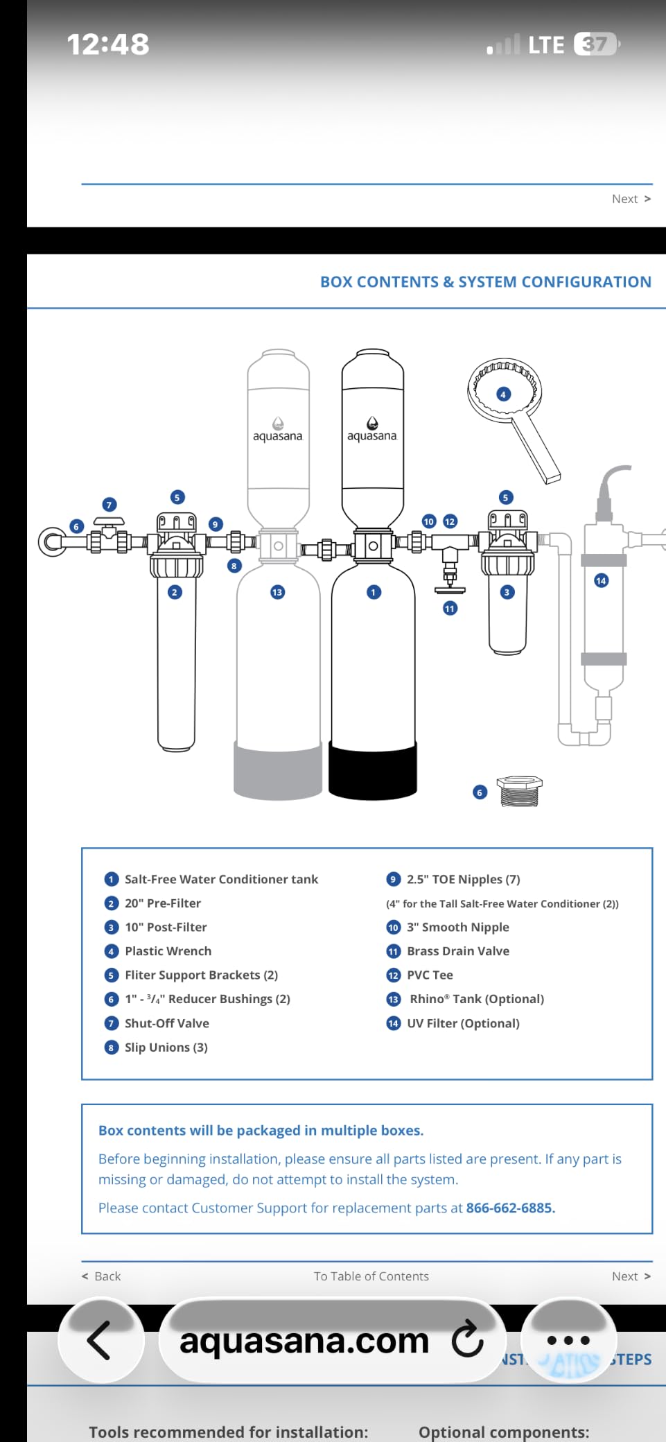 Aquasana Whole House Well Water Filter | 500K Gal | UV | WH-Well-CT-UVS-B customer photo 1