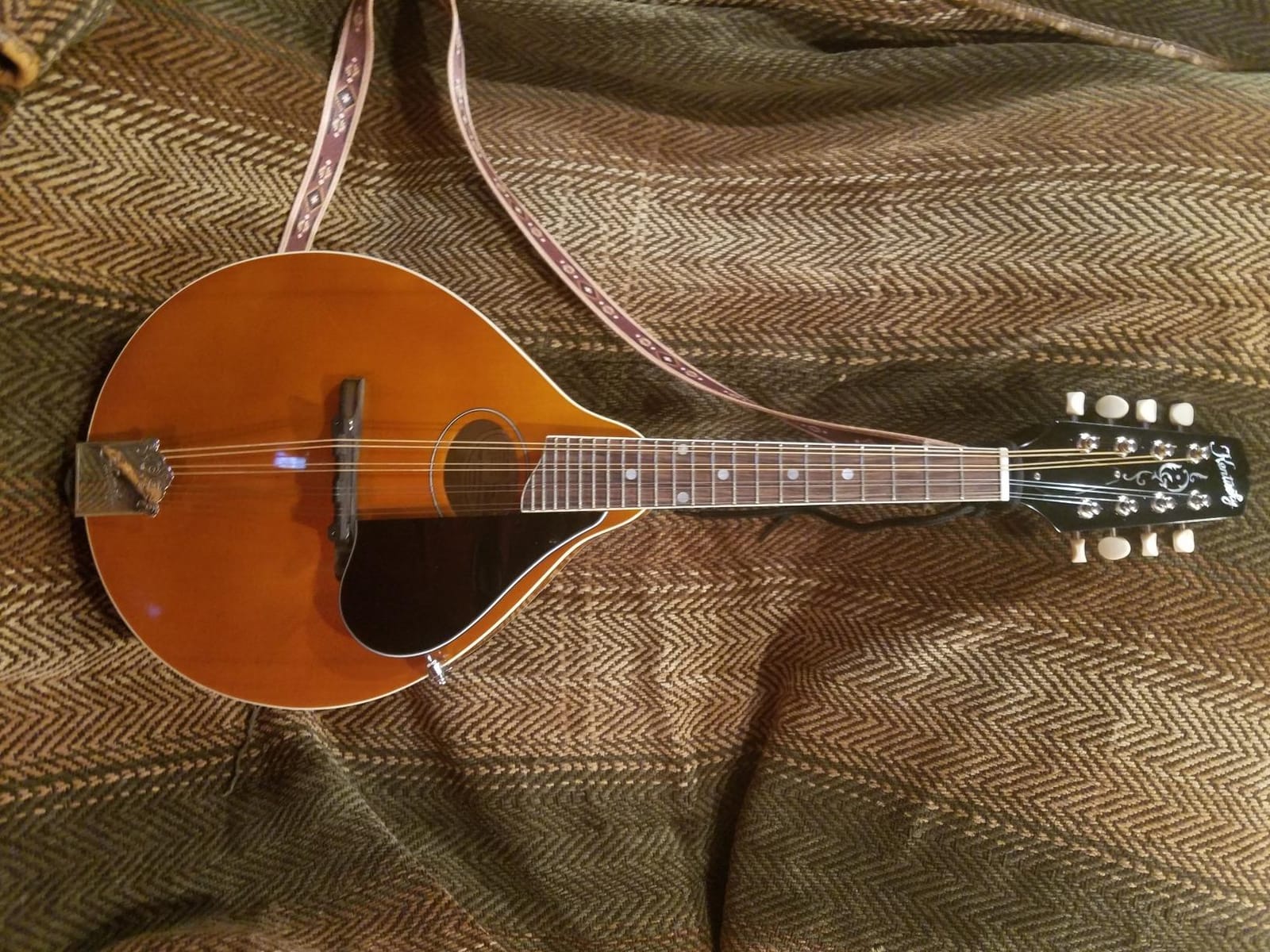 Kentucky KM-272 Artist Oval Hole A-Style Mandolin – Transparent Amber – Solid Spruce Top, Maple Back & Sides, Rosewood Fingerboard – Professional Mandolin for Beginner and Advanced Players customer photo 2
