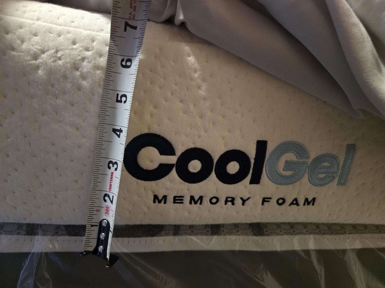 COOL GEL Memory Foam 8-Inch Mattress with Pillow, CertiPUR-US Certified, Mattress in a Box, Short Queen, White customer photo 1