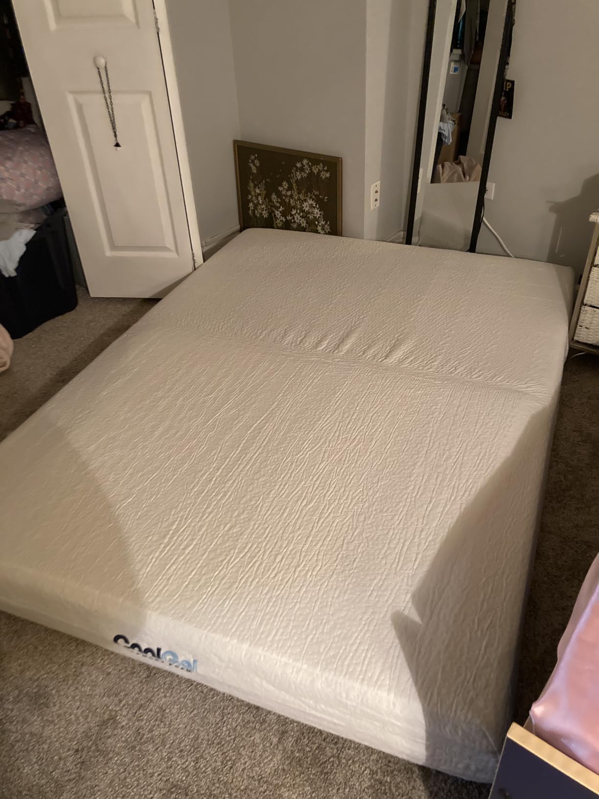 COOL GEL Memory Foam 8-Inch Mattress with Pillow, CertiPUR-US Certified, Mattress in a Box, Short Queen, White customer photo 2