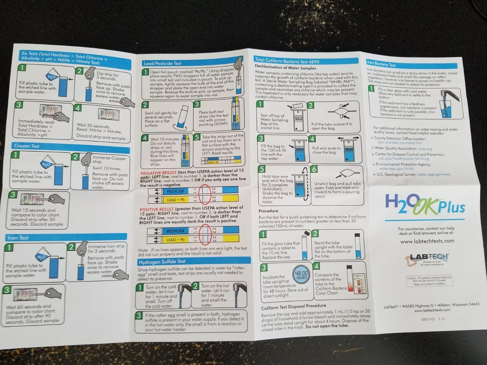 LabTech LT5015 H2O OK Plus Complete Water Analysis Kit customer photo 2