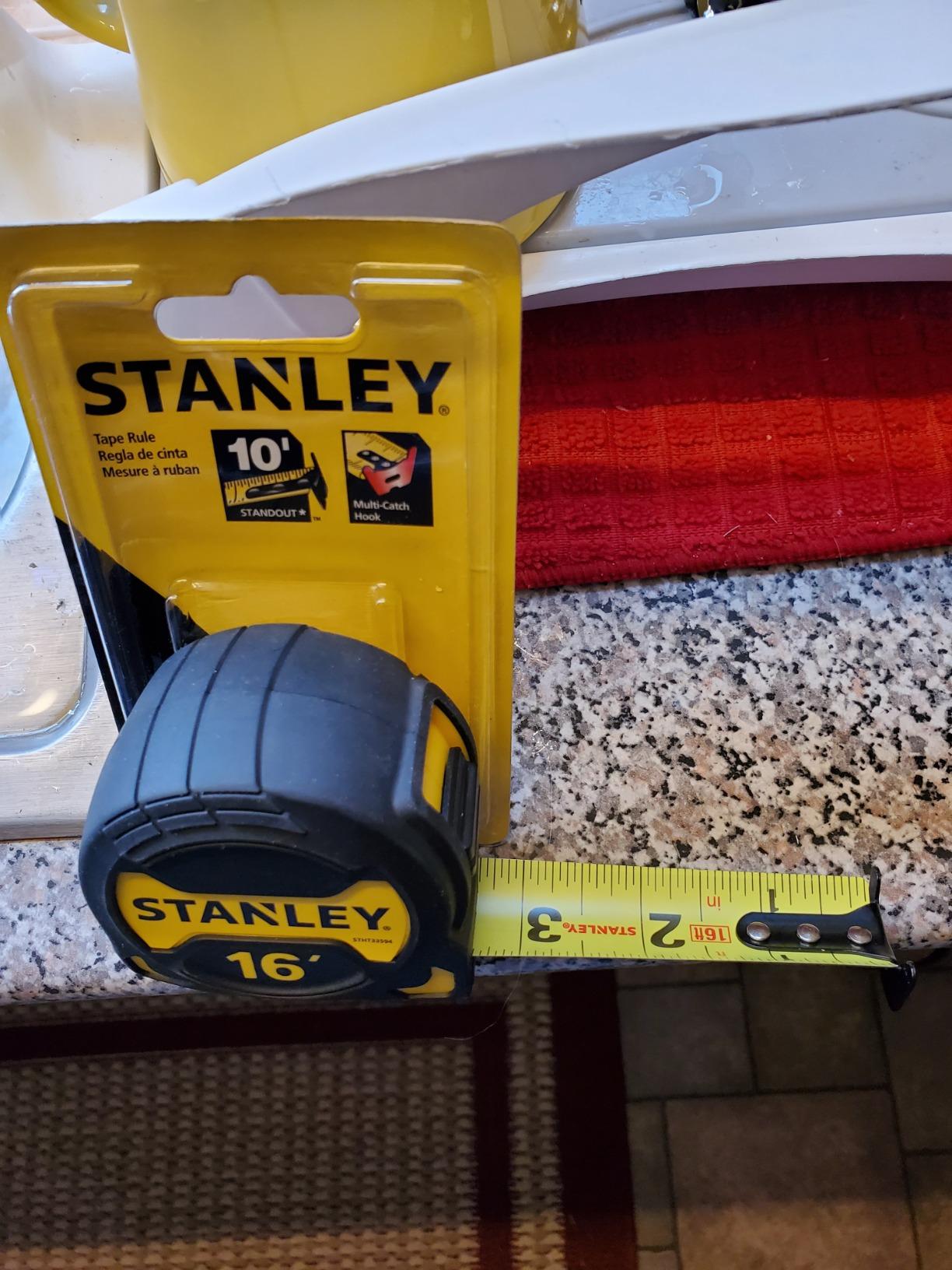 Stanley STHT33281L 25' Magnetic Tip & Fractional Read LeverLock Tape Measure customer photo 1