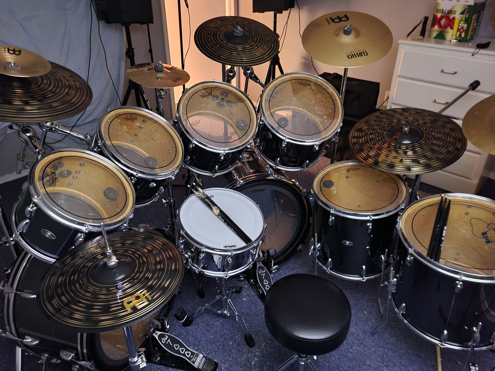 Meinl Cymbal Set Box Pack with 14” Hihats, 20” Ride, 16” Crash, Plus a FREE 18” Crash – Classics Custom Dark – Made In Germany, TWO-YEAR WARRANY (CCD460+18) customer photo 2