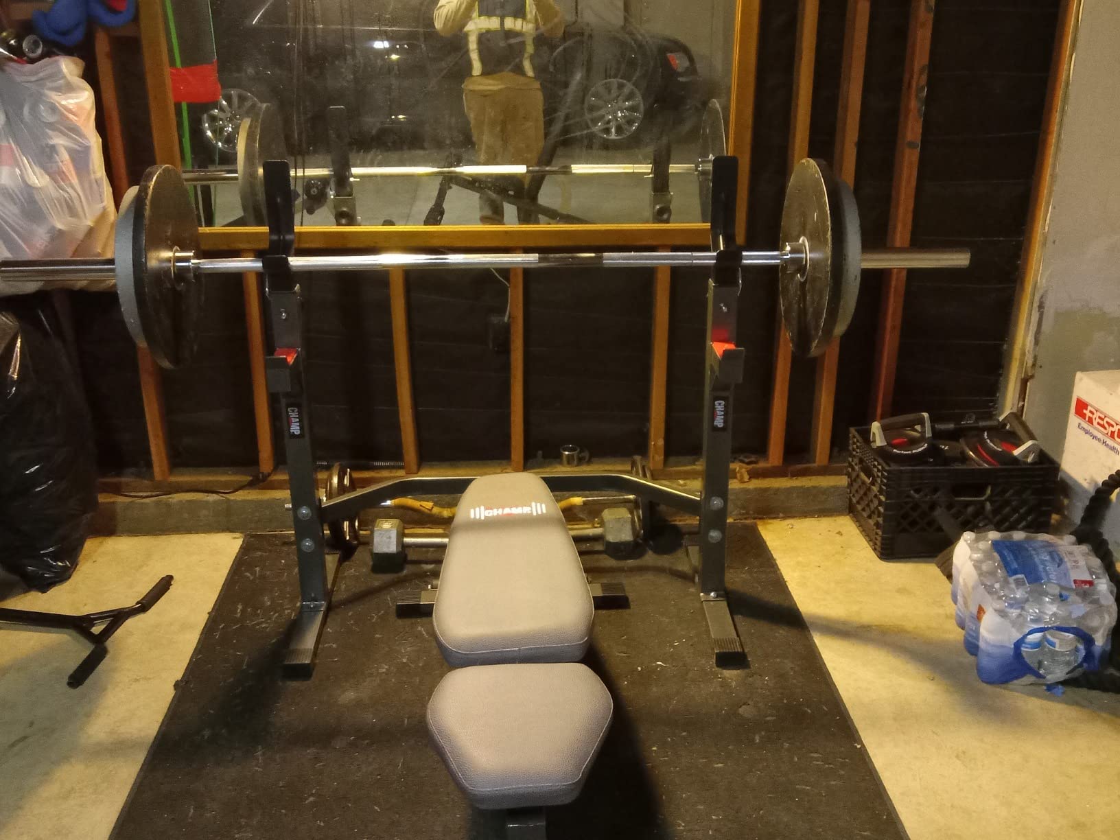 Yaheetech 7FT Olympic Barbell, 330LB Carbon Steel Weight Bar for Home Gym customer photo 2