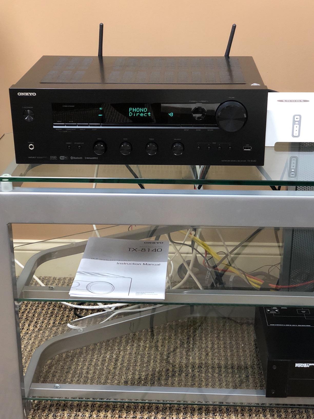 Onkyo TX-8140 Stereo Receiver with Built-In Wi-Fi and Bluetooth Wireless Technology, 2-Channel Network customer photo 1
