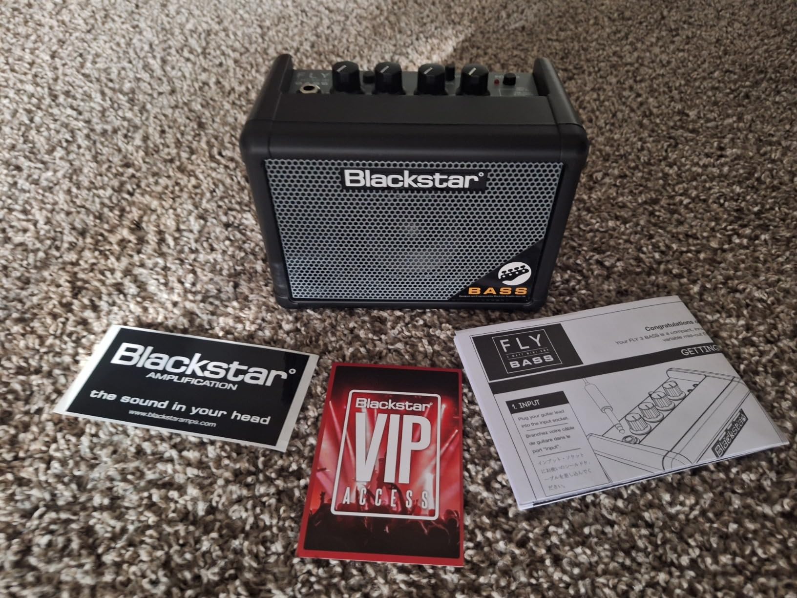 Blackstar Fly 3-3-watt 1x3 inch Compact Mini Bass Amp w/ 2 Channels and Emulated Line Out - Black customer photo 2