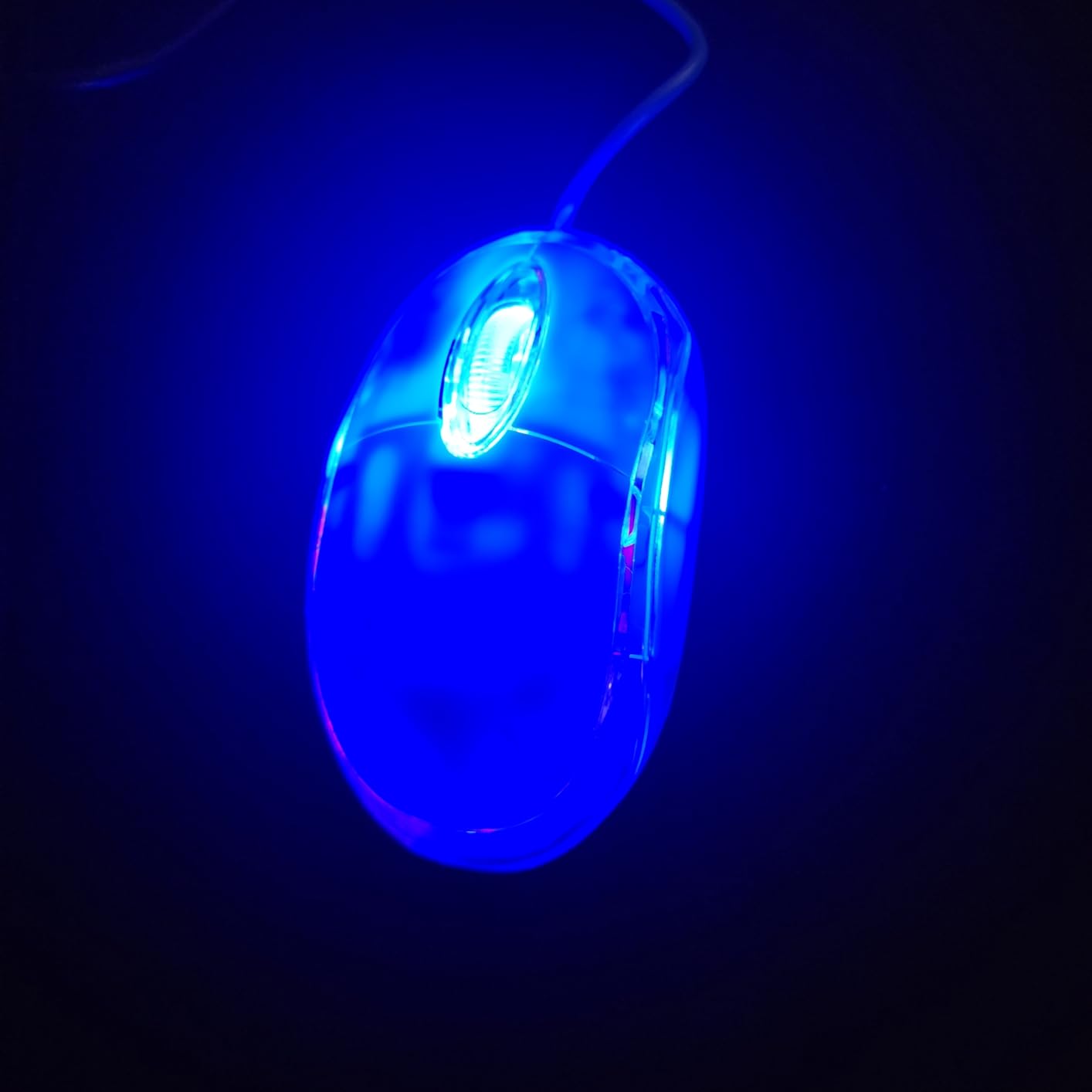 SOONGO Kids Mouse for Laptop USB Ergonomic Optical Mouse Blue Color 1.5M Cable customer photo 2