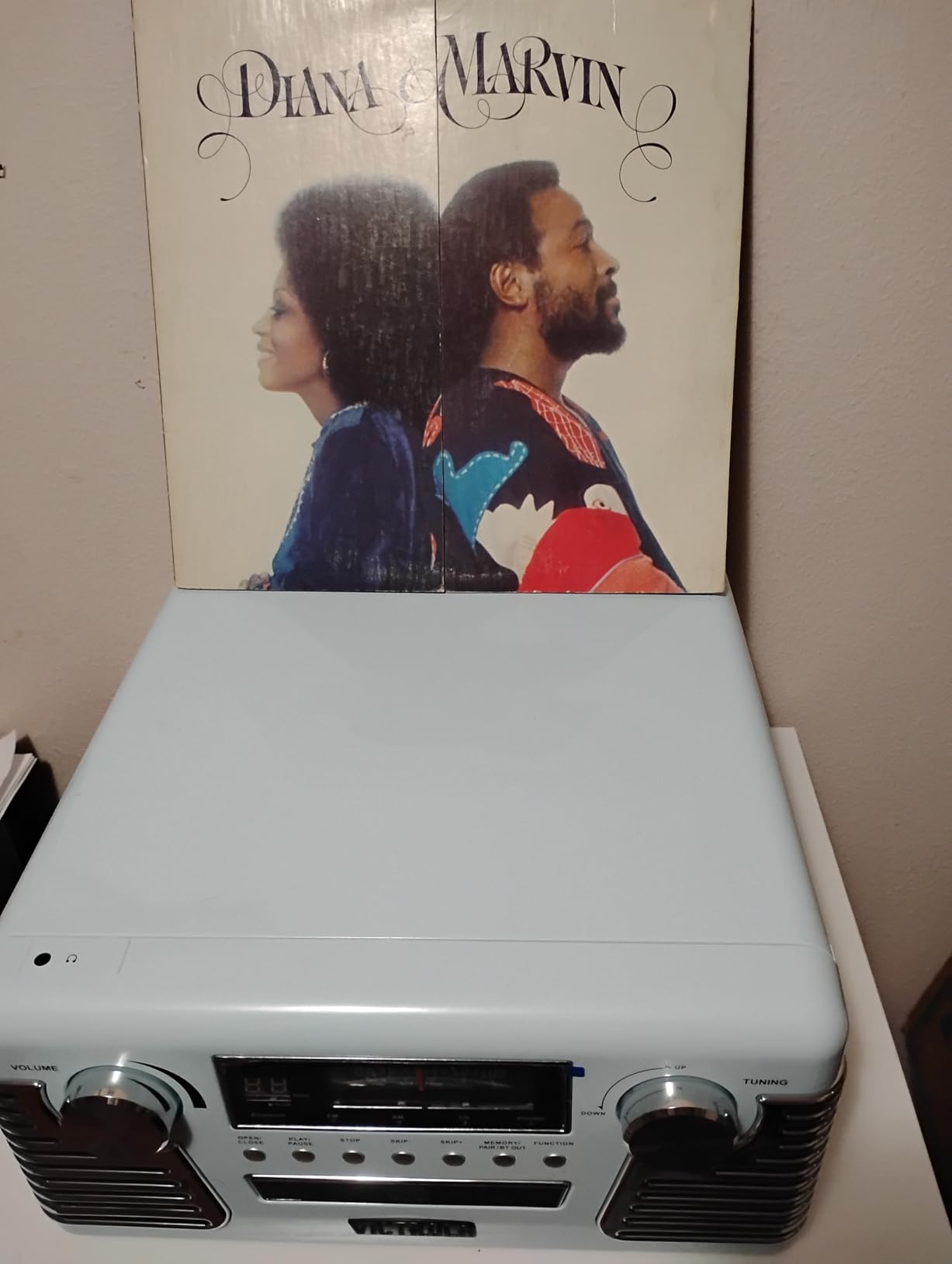 Victrola Haley - Retro Bluetooth Record Player with CD Player - Red customer photo 1