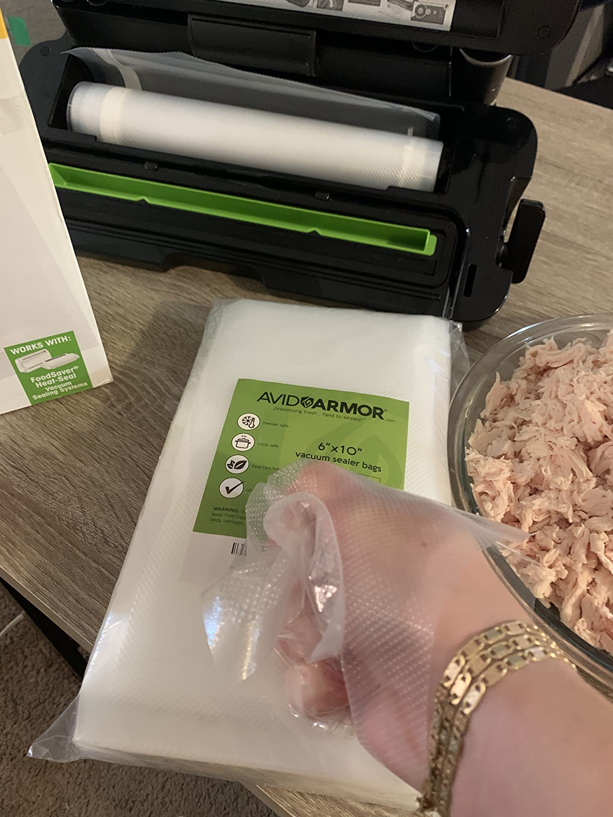 Avid Armor Food Vacuum Sealer Bags – 100-Pack, 11x16” Gallon Freezer Bags customer photo 1