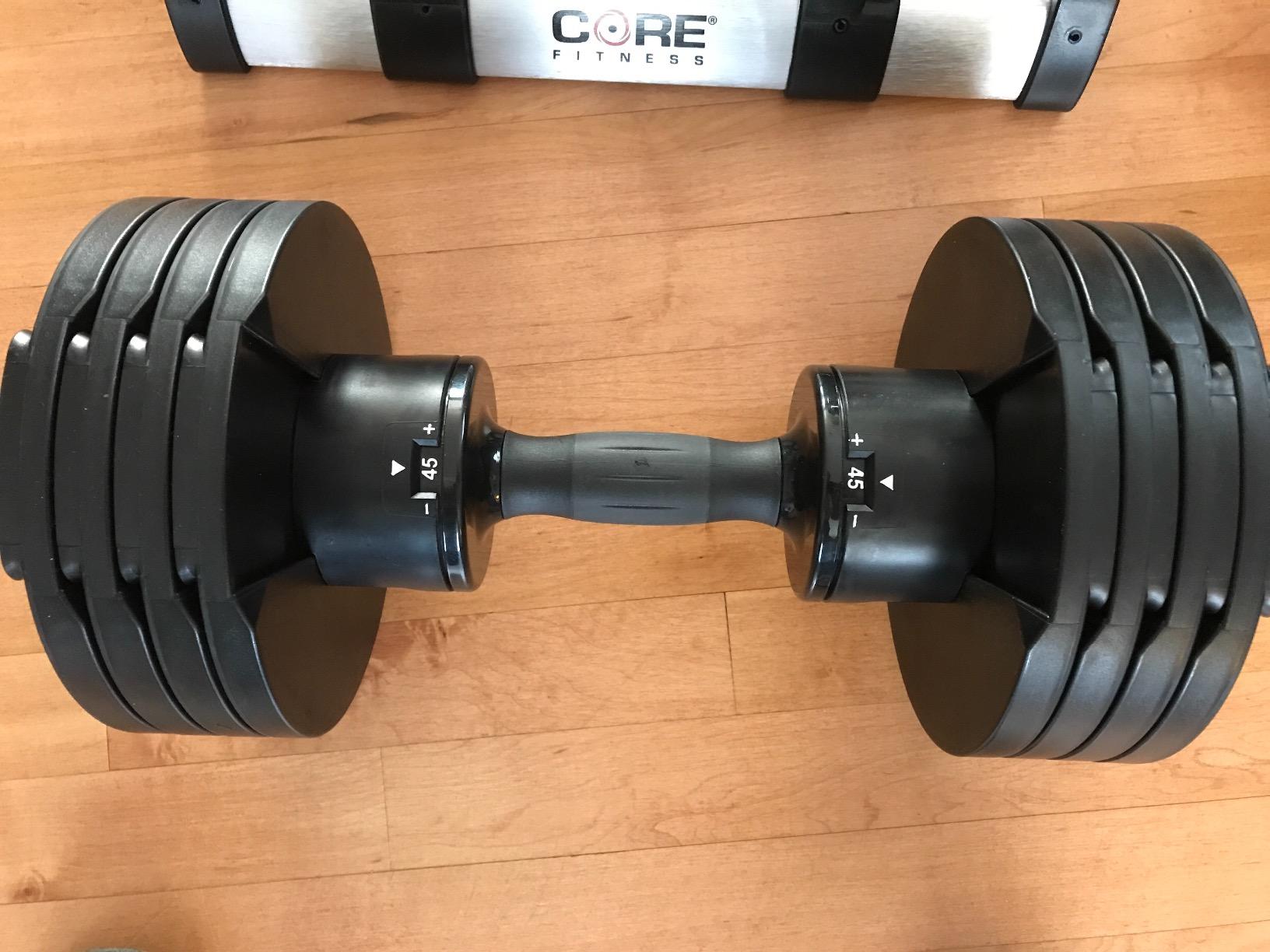 Core Fitness® Adjustable Dumbbell Weight Set by Affordable Dumbbells customer photo 1