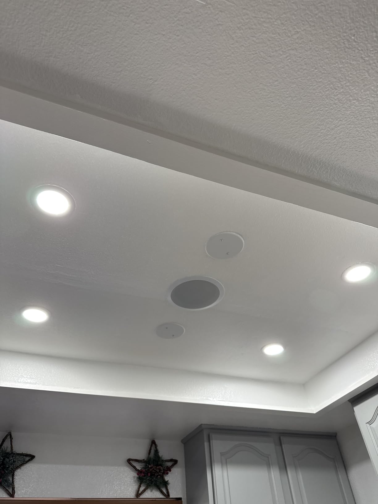 Pyle 6.5” Pair Bluetooth Flush Mount In-wall In-ceiling 2-Way Speaker System Quick Connections Changeable Round/Square Grill Polypropylene Cone & Polymer Tweeter Stereo Sound 150 Watt (PDICBT652RD) customer photo 2